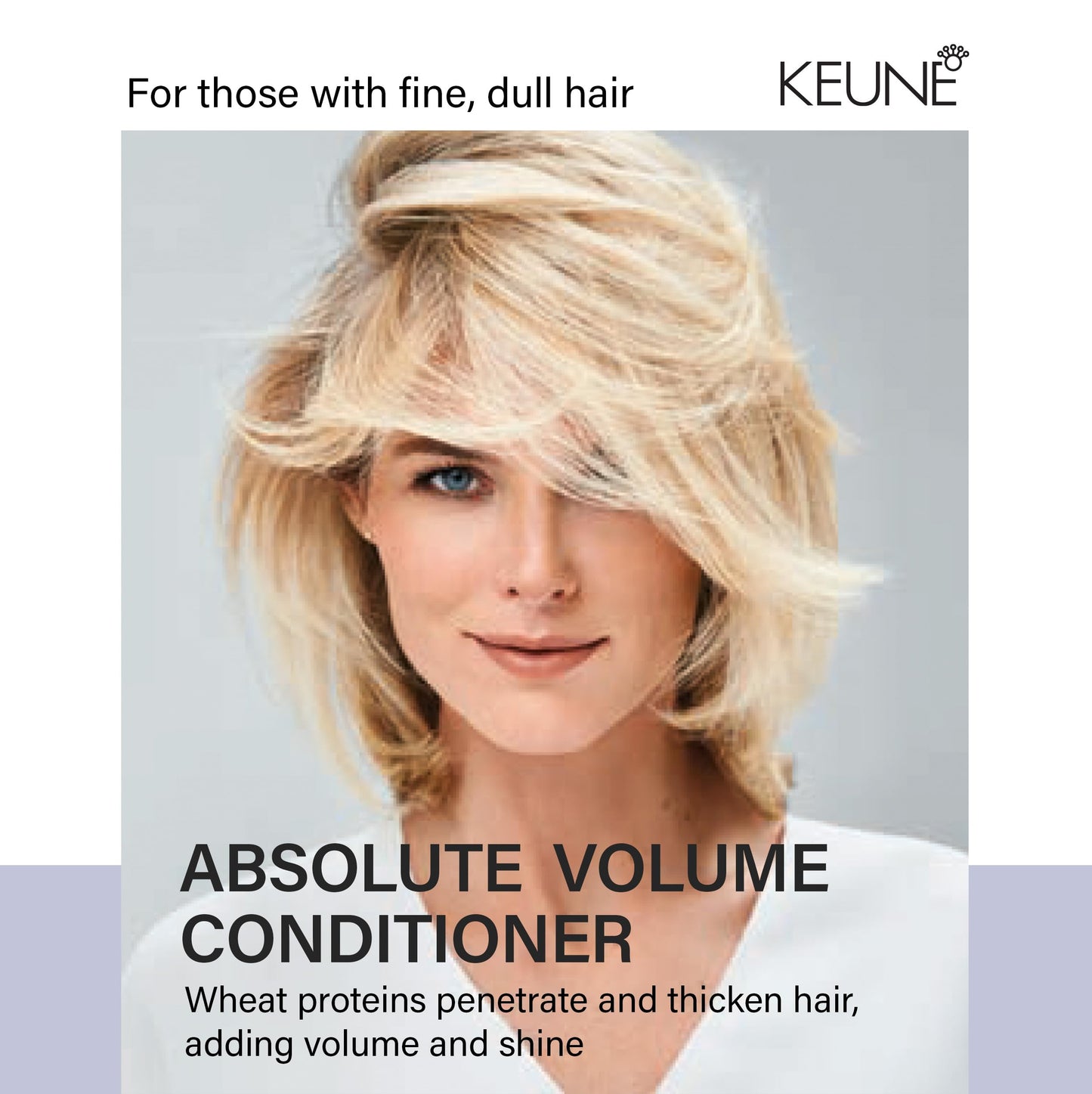 Keune Care Absolute Volume Conditioner, Volumizing & Thickening Conditioner for Fine Hair, 8.5 Fl Oz