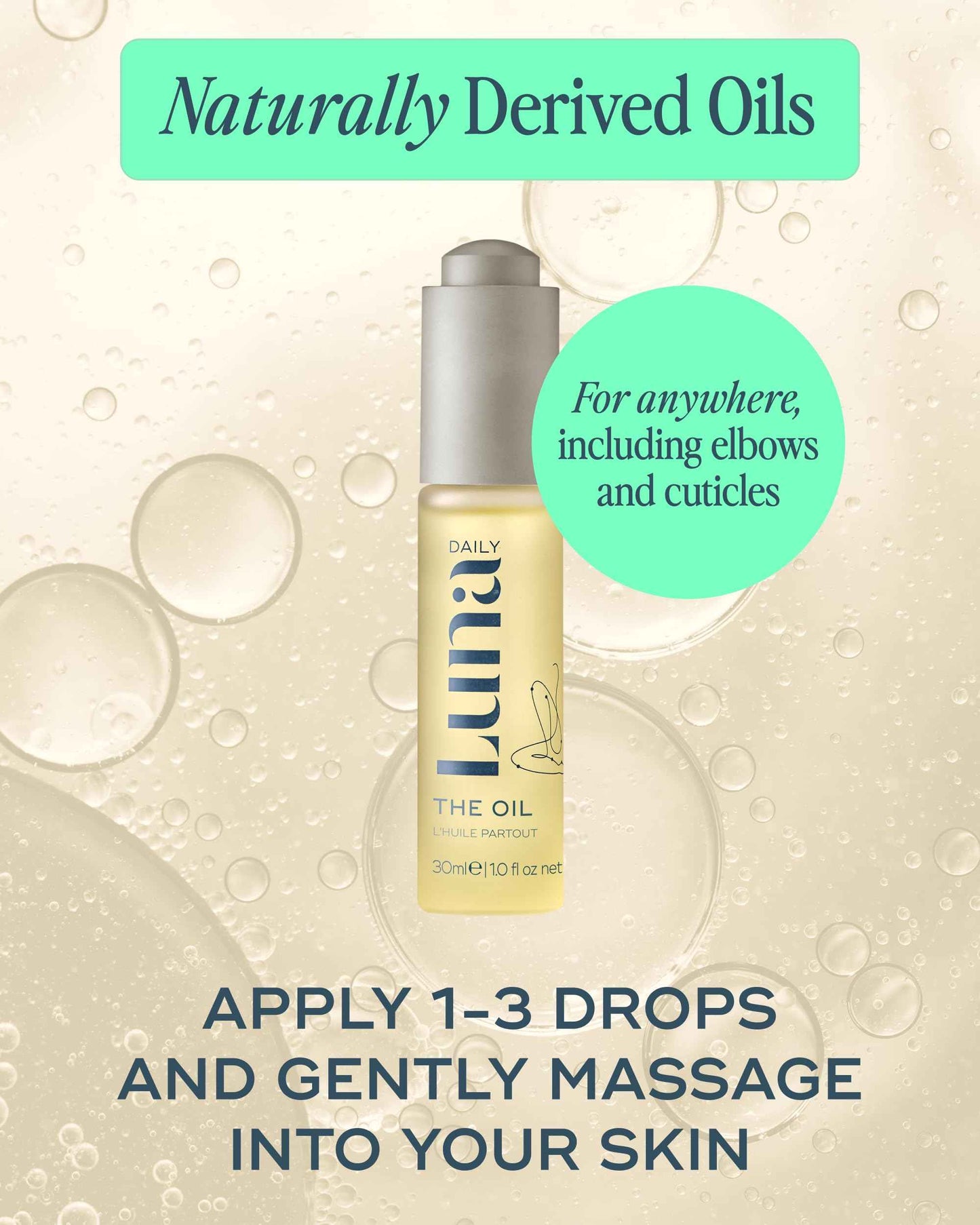 Luna Daily Ingrown Hair Oil (30ml) |Multi-Purpose Hydrating Oil |Soothes Razor Bumps, Reduces Redness, Softens Dry Skin, & Prevents Ingrown Hairs | Jojoba & Botanical Extracts for Smooth Skin
