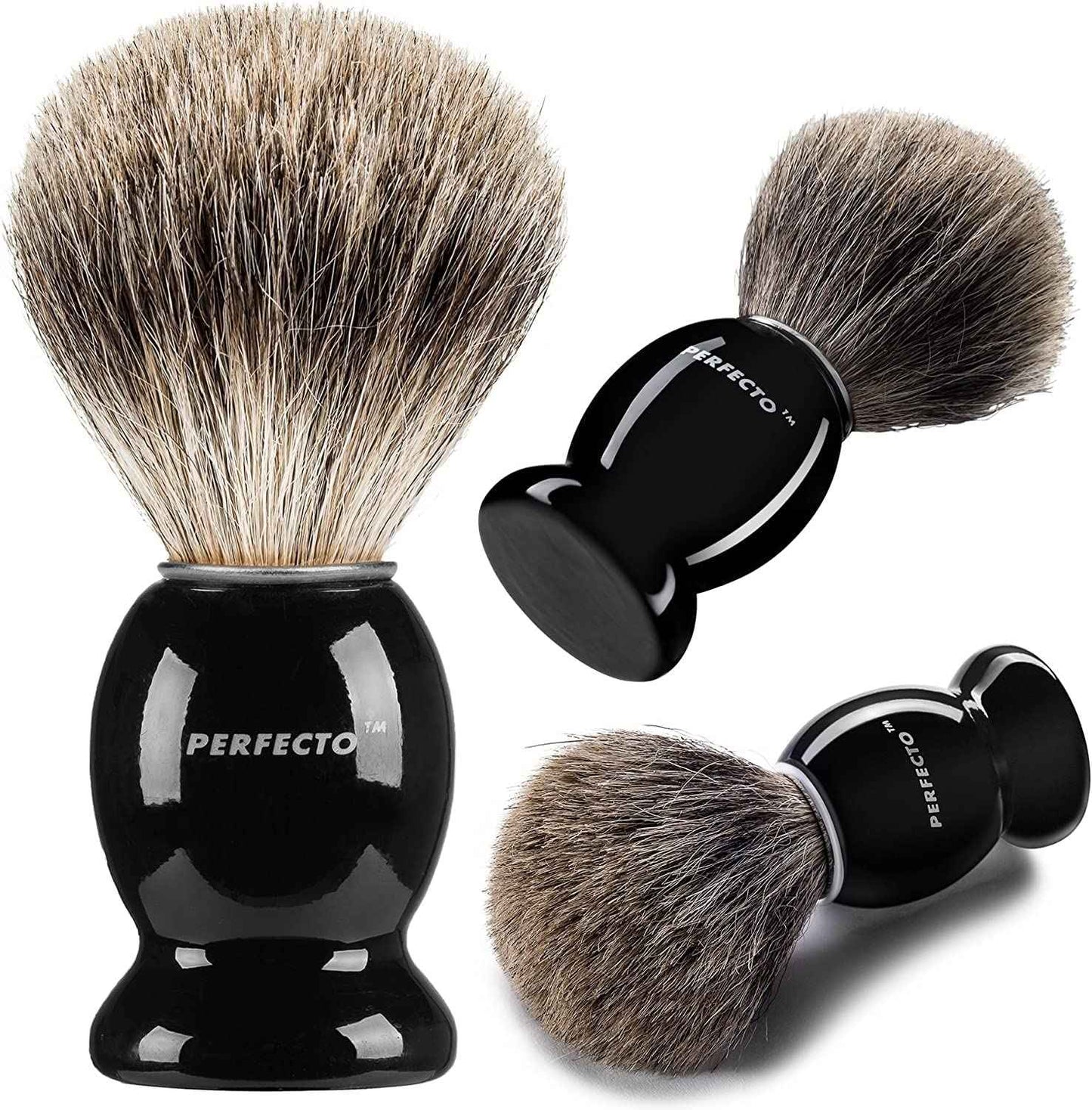 Black Badger Shaving Brush and Shaving Bowl