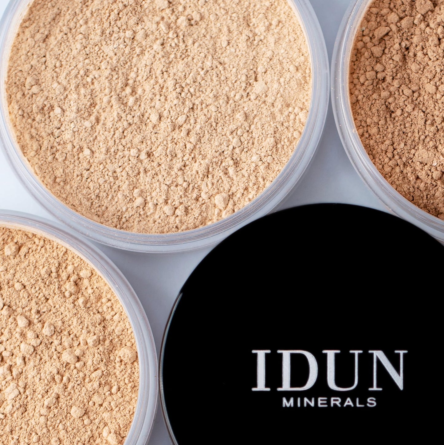 IDUN Minerals Powder Foundation Embla - Loose Powder, Medium/High Coverage - Moisturizing Creamy Texture - Purified Minerals, SPF 15, Water Resistant, Safe for Sensitive Skin - Med/Dark Warm, 0.25 oz