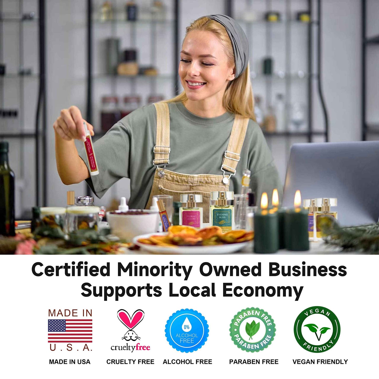 Zoha Vanilla Bloom - Vanilla Perfume for Women and Men, Alcohol Free Skin Hydrating Perfume Oil Mist, Travel Size Clean Parfum, 30ml Spray