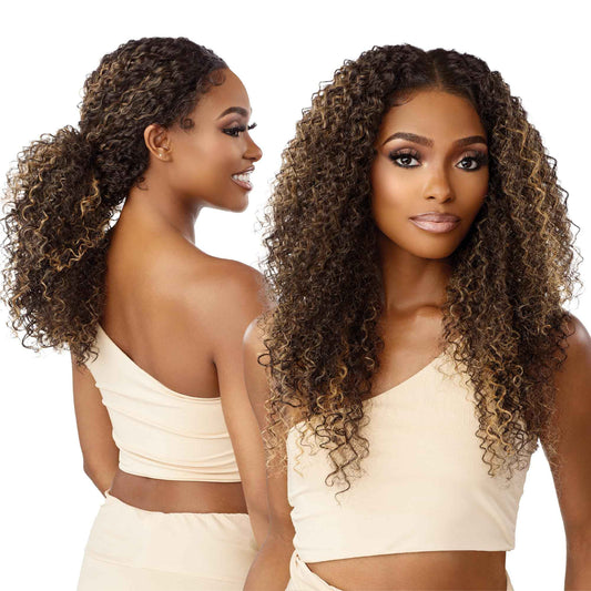 Sensationnel Butta 360 Lace Wigs - Unit 6 Wider Parting 360 Degree Lace Glueless Synthetic Preplucked Hairline (1 JETBLACK)