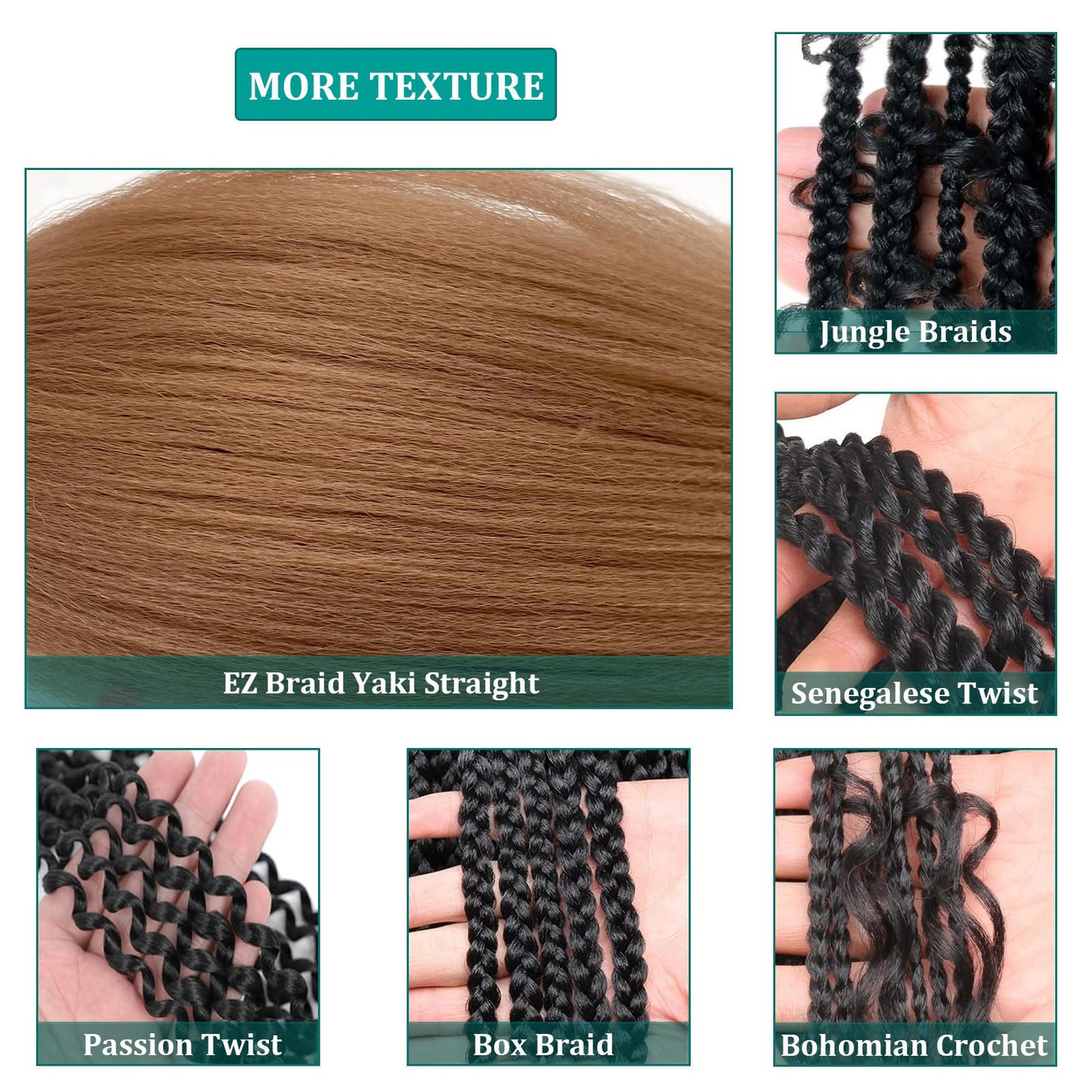 UPruyo Ash Blonde Braiding Hair Pre Stretched Synthetic Hair for Braiding 26 inch 3 packs Kanekalon Prestretched Braiding Hair Blonde Yaki Micro Spectra French Kinky Braiding Hair Extensions