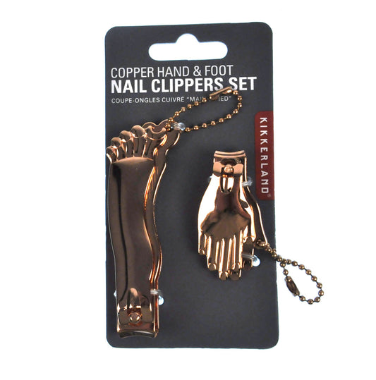 Kikkerland Hand and Foot Clipper Set, Copper