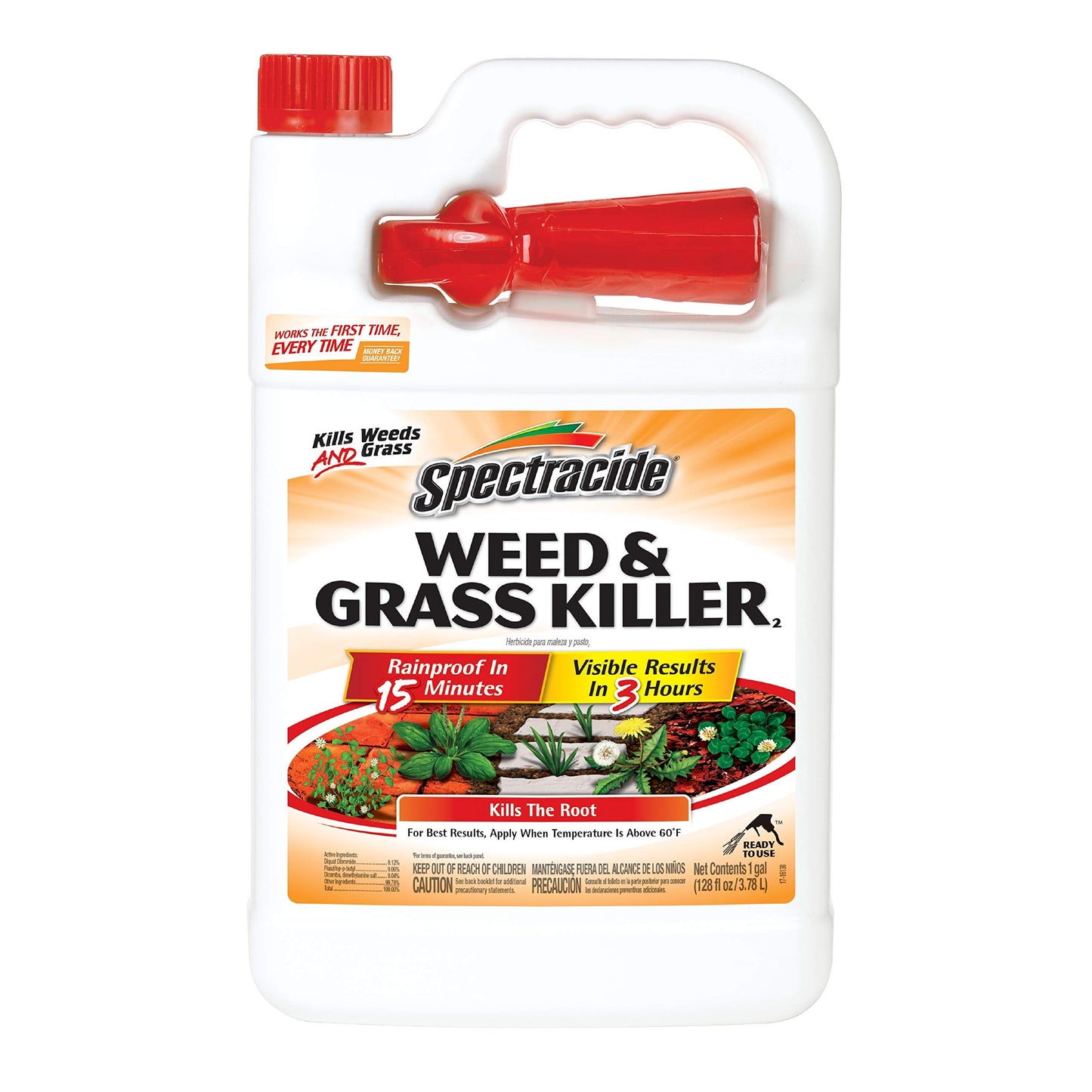 Spectracide Weed & Grass Killer2, Ready-to-Use, 1-Gallon, Pack of 4