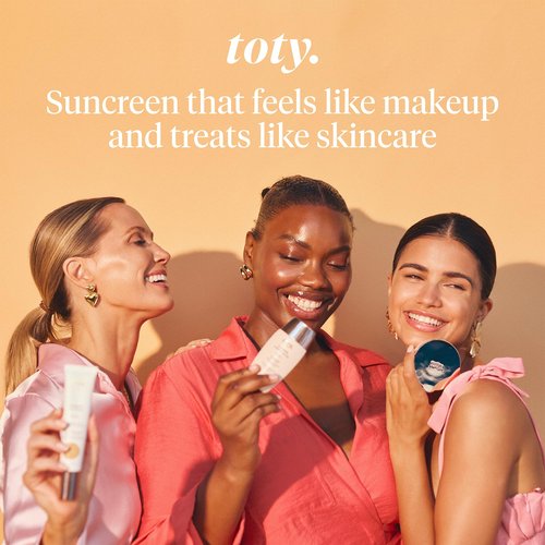 toty - Ilumina Brush - Angled Complexion & Foundation Blending Brush for Flawless Finish & Coverage - Densely Packed, Vegan, Super-Soft Bristles - For Cream or Liquid Foundation - By Sofía Vergara