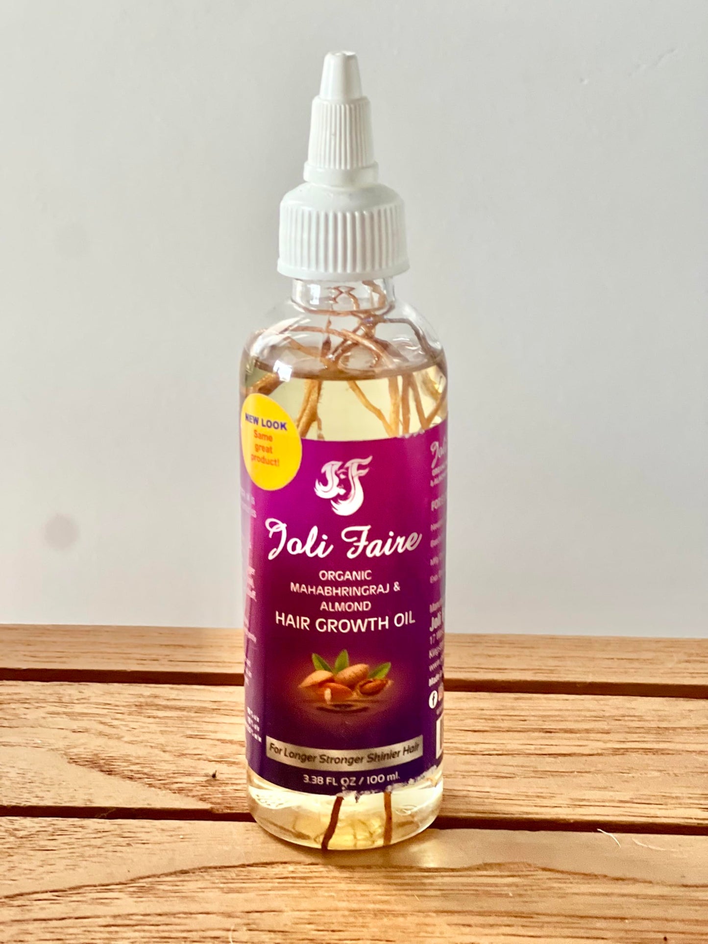 Joli Faire Organic Mahabhringraj & Almond Hair Growth Oil, 3.38 fl oz