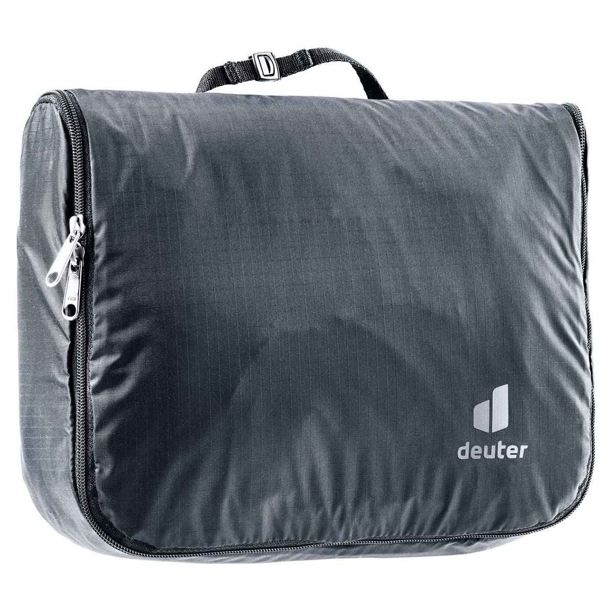 Deuter Wash Center Lite II 3L - Lightweight Hanging Toiletry Bag for Trekking and Travel - Black