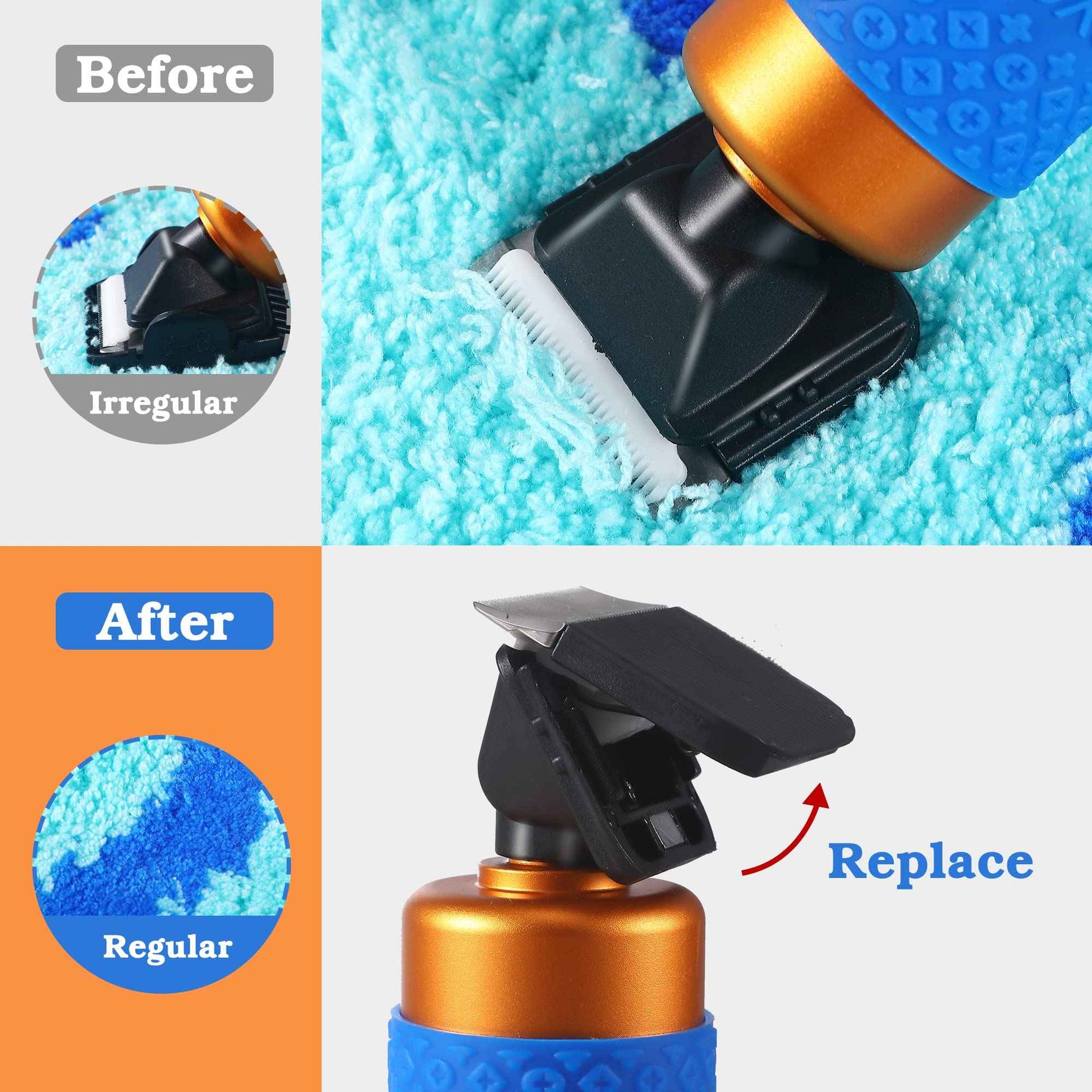 Makevivi 1 PCS Replaceable Ceramic Blades Set Carpet Trimmer, Carpet Trimmer Common Use Clipper Blade, for Carpet Clippers,Tufting Clippers