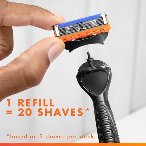 Gillette Fusion5 Power Razor Refills for Men, 6 Razor Cartridges, Larger Lubrication Strip, Precision Trimmer, 5-Blade Razor Blades for Close Shave, Holiday Gifts for Men