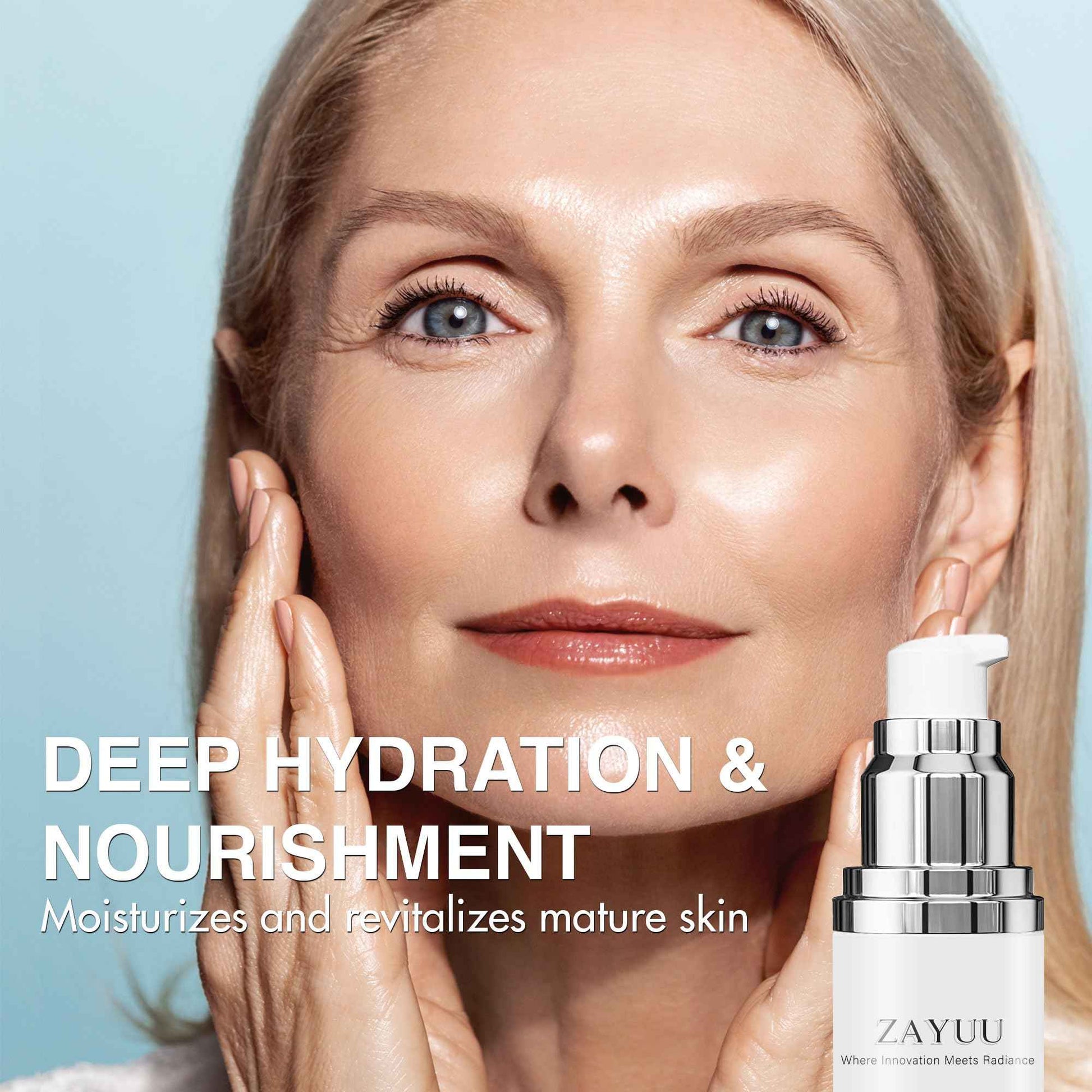 Super Vitamin C Face Serum for Mature Skin: All-In-One Hydrating Anti-Aging Formula - Vitamin C, Hyaluronic Acid, Vitamin E, Caffeine - Face Lift Serum for Wrinkles, Dark Spots - 1.7 fl. oz.