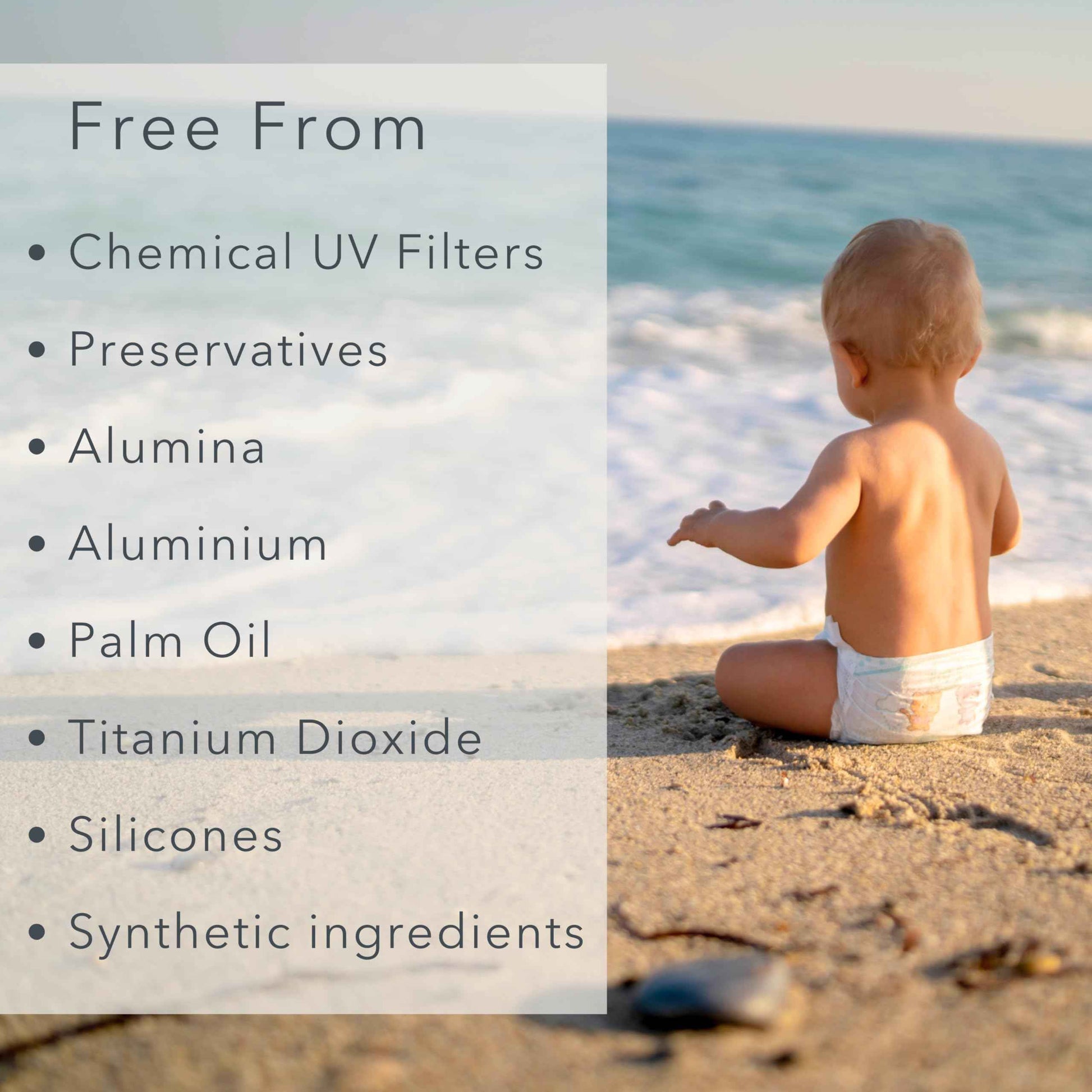 Baie Botanique Soleil Bébé - Organic Non-Toxic Mineral Baby Sunscreen SPF 50 - Sunflower & Jojoba - Unscented - Natural - Vegan - No White Cast - Reef Safe - UVA/UVB - 100g