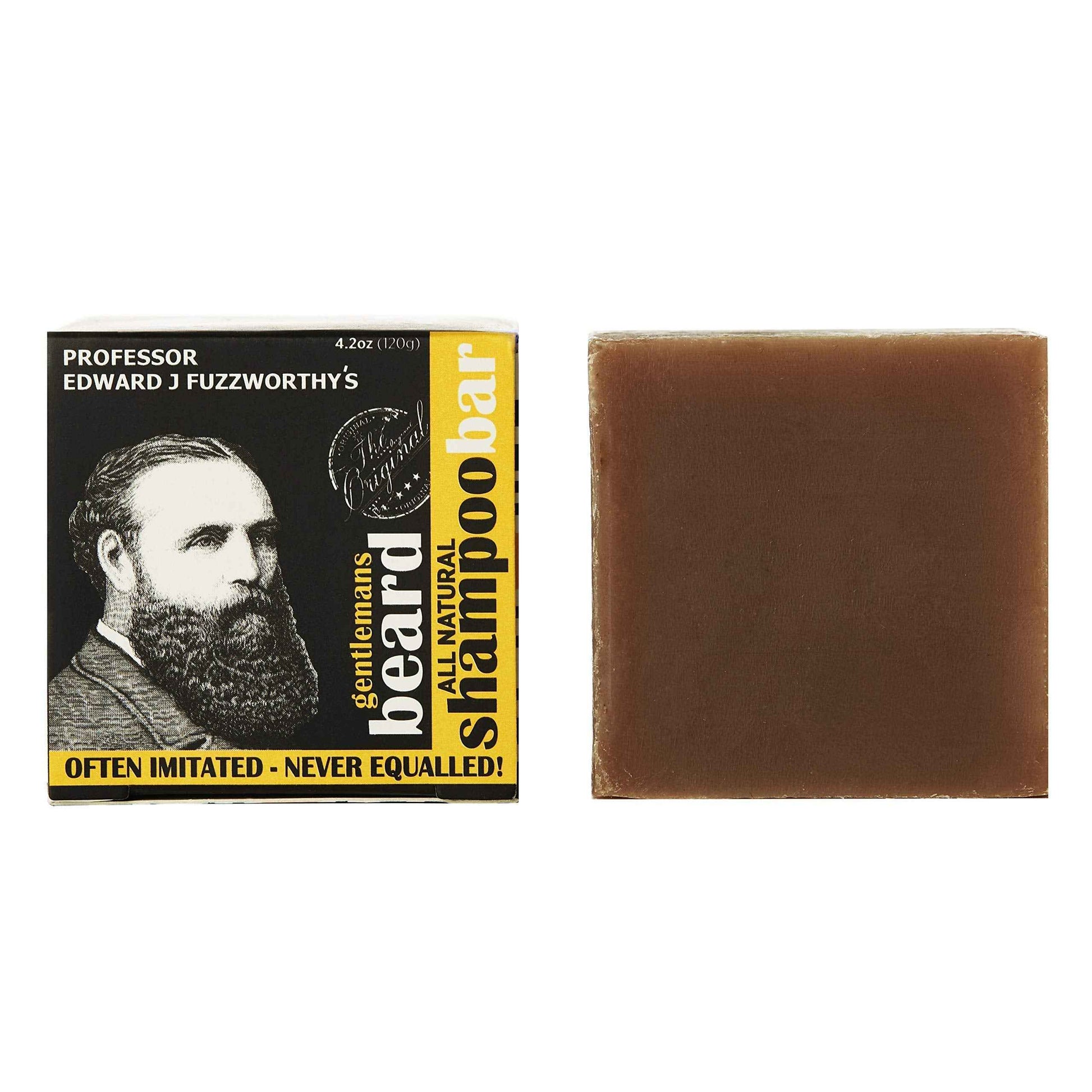 Professor Fuzzworthy Men’s Essential Beard Care Grooming Kit - Beard Shampoo & Boar Bristle Beard Brush - Best Travel Gift Set | 100% Natural & Zero Waste | Organic Ingredients Sulfate & Paraban Free