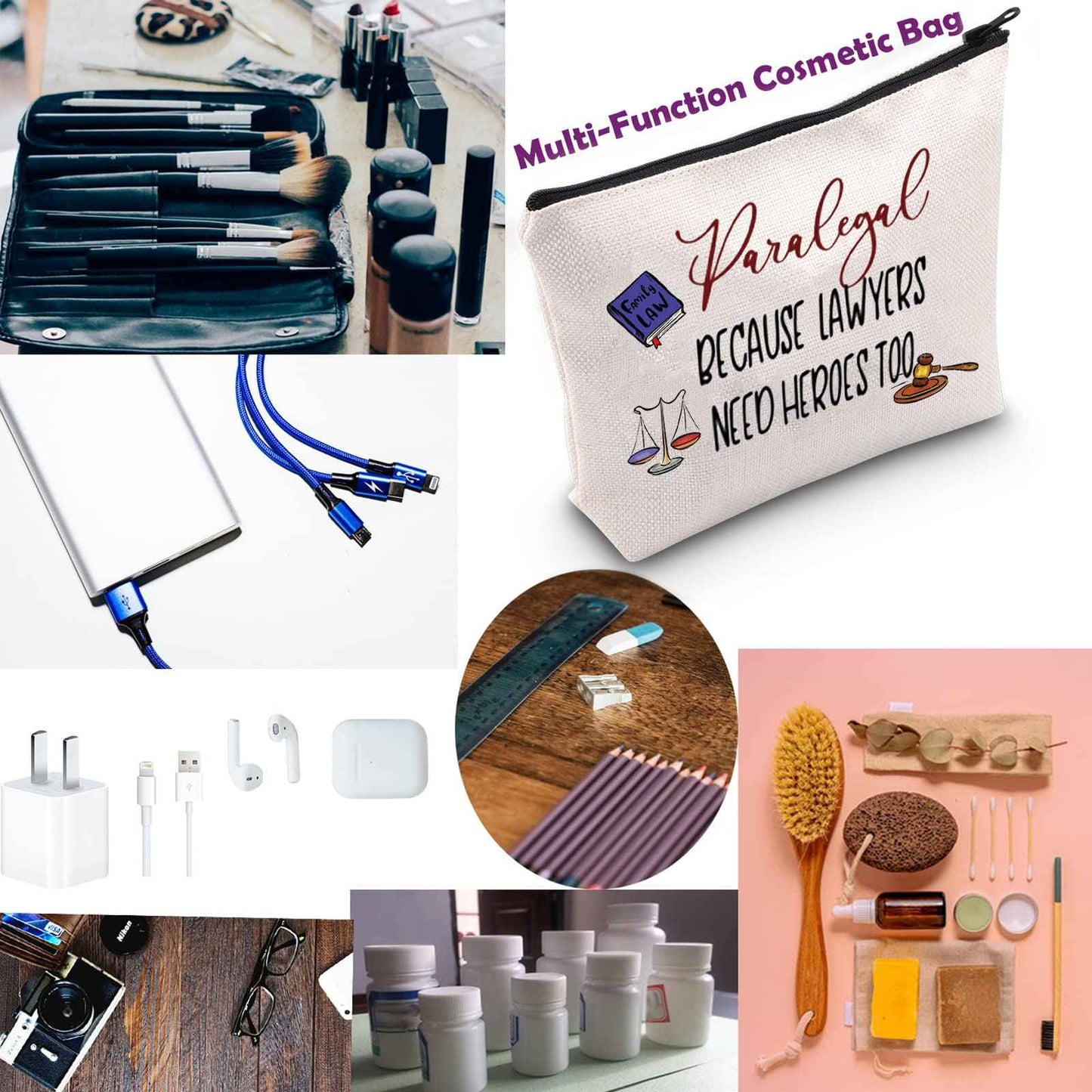 TSOTMO Paralegal Gifts Lawyer Paralegal Survival Kit Bag Graduation Gift for Law Legal Assistant