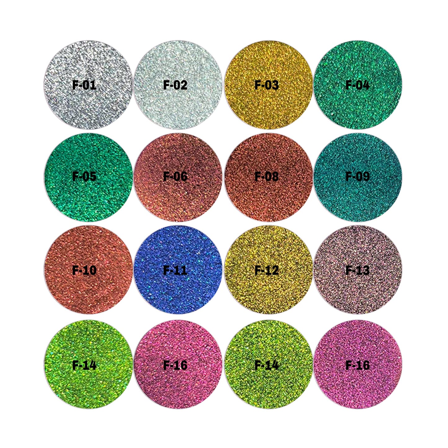 SZDYM MultiChrome Single Eyeshadow, Unisex, F-10 Color, 2 Grams, Vegan and Cruelty Free, Color Shifting, Pressed Powder