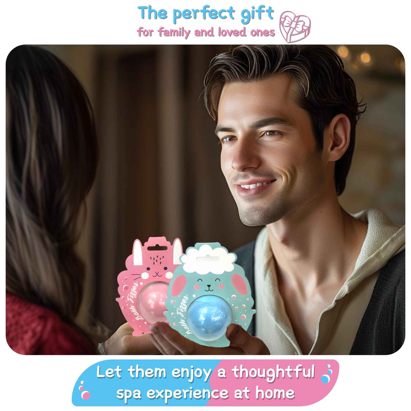 Bath Bombs for Women Gift Set,Handmade SPA Bubble Bath for Relaxing,Gift for Her/Him, Women, Girls, Wife, Mother,Four Styles and Four Fragrance（8pack）