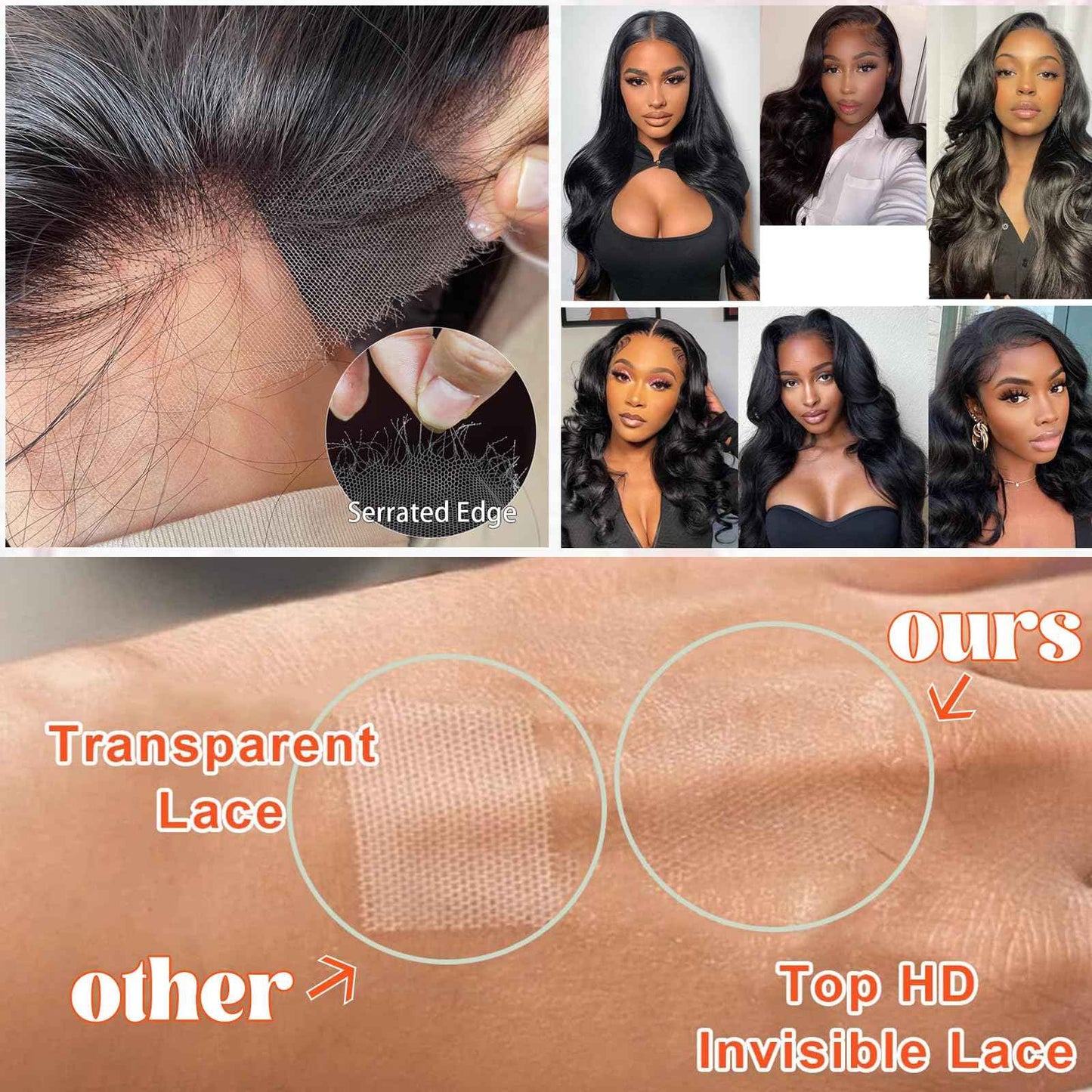 Body Wave Transparent Lace Frontal Closure Human Hair,Ear to Ear 13x4 Transparent HD Lace Front Closures 100% Brazilian Virgin Hair Free Part Pre Plucked with Baby Hair Natural Hairline 150% Density