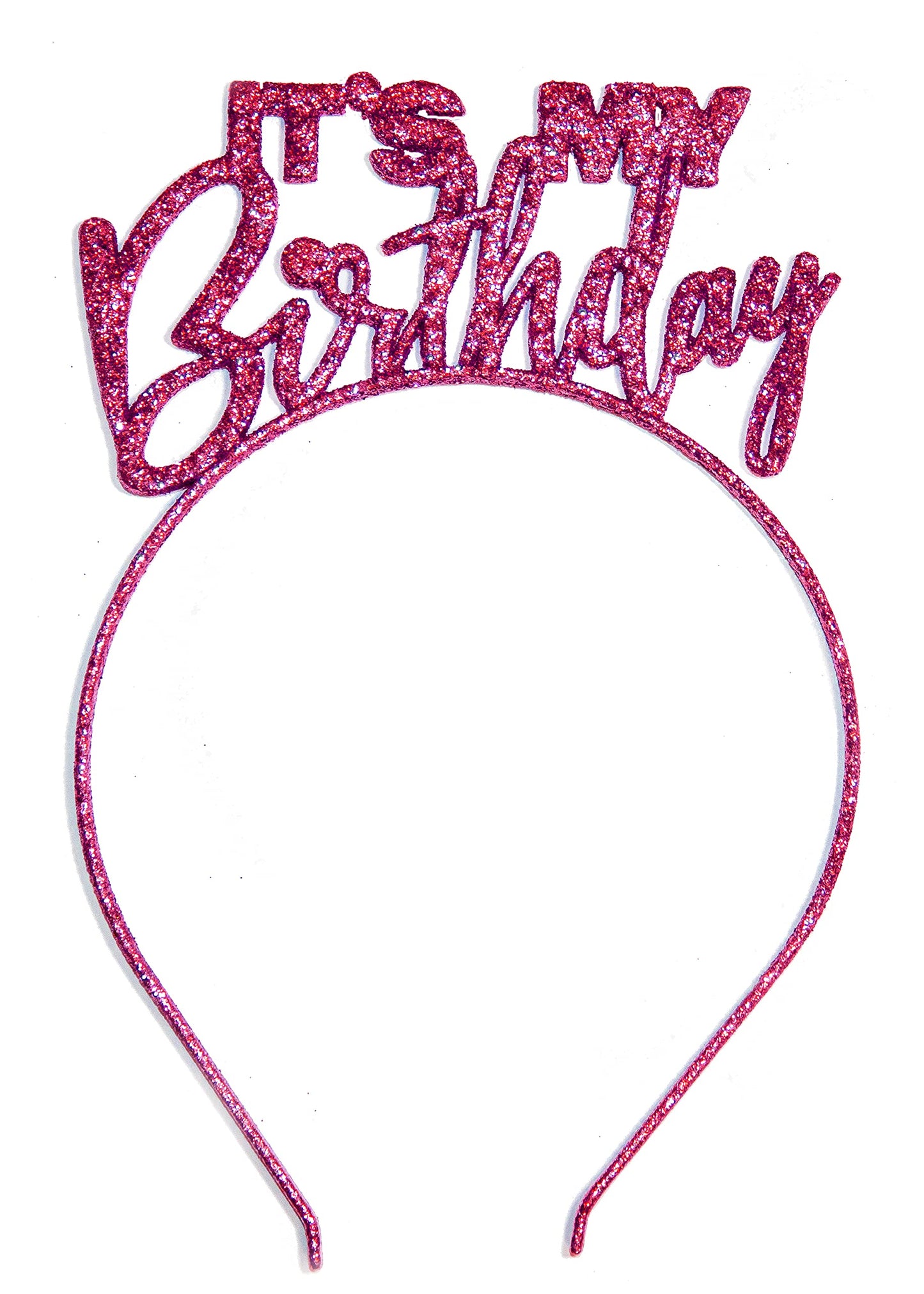 RhinestoneSash Birthday Sash and Tiara for Women - 2pc Hot Pink Multi Sparkle Its my Birthday Headband and Sash - birthday gifts, pink party decorations - hbsash(itmybdy) pnk