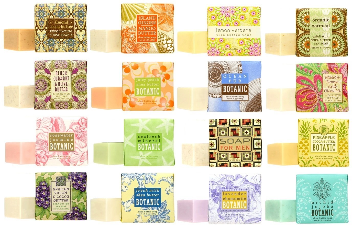 Greenwich Bay Trading Company Soap Sampler 16 pack of 1.9oz bars - Bundle 16 items