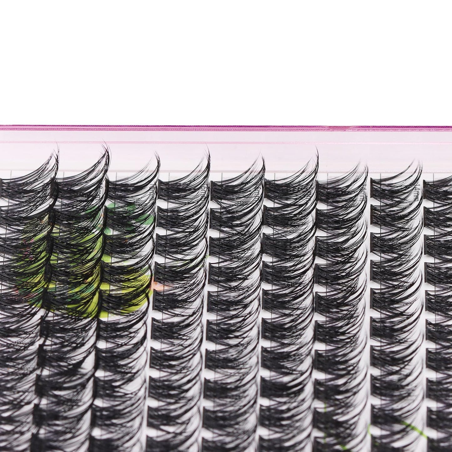 Dedila 280 Clusters Individual False Eyelashes 2 in 1 Bond&Seal+ 1pcs Tweezer Mixed 10-12-14-16-18mm Wide Stem D Curl Black Colorful Volume Eye Lashes Extensions (Kit-M02-10-12-14-16-18MM MIX)