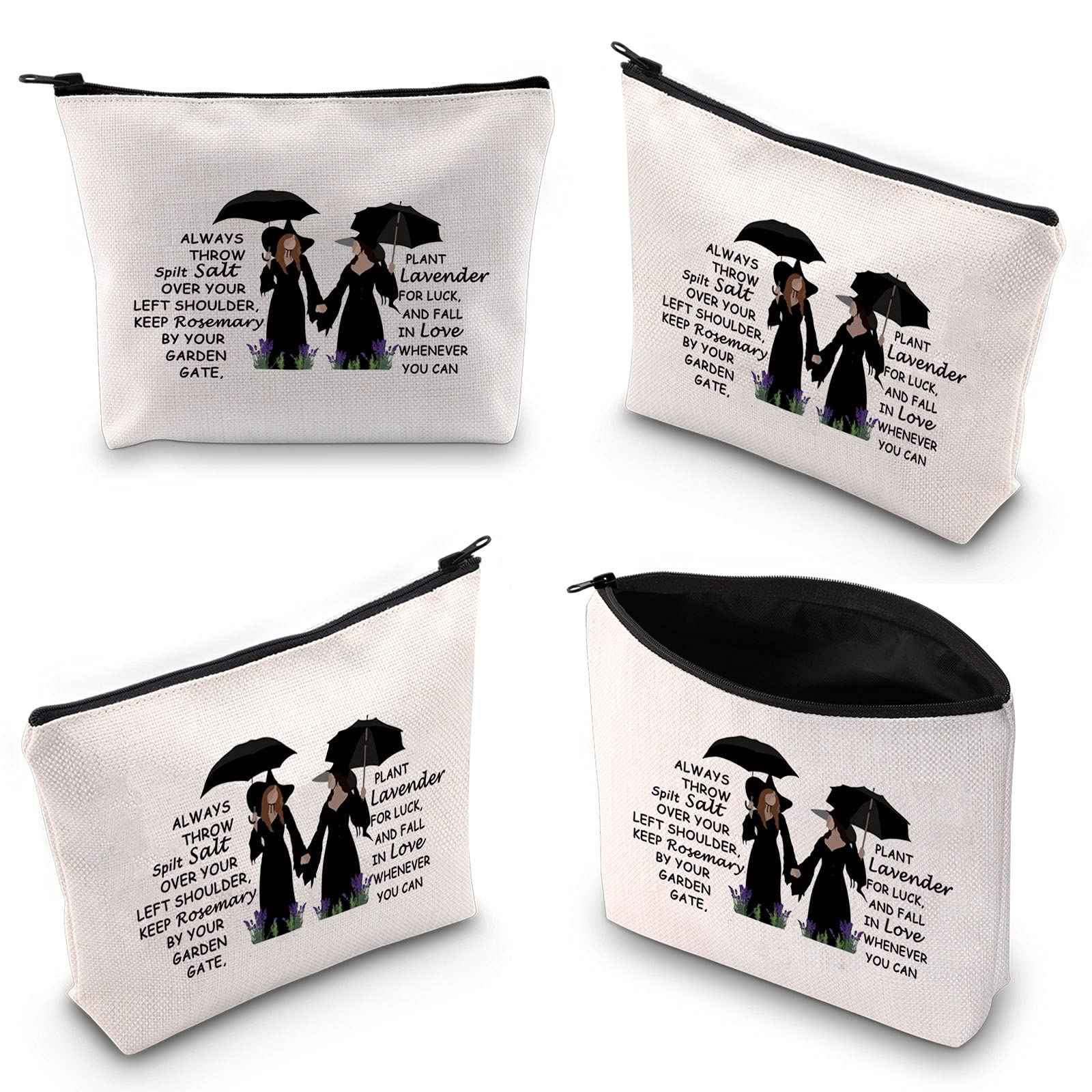 WCGXKO Women TV Show Inspired Gift Salt Rosemary Lavender Love Witchcraft Witchy Bag for Women (Salt Rosemary Lavender Love)