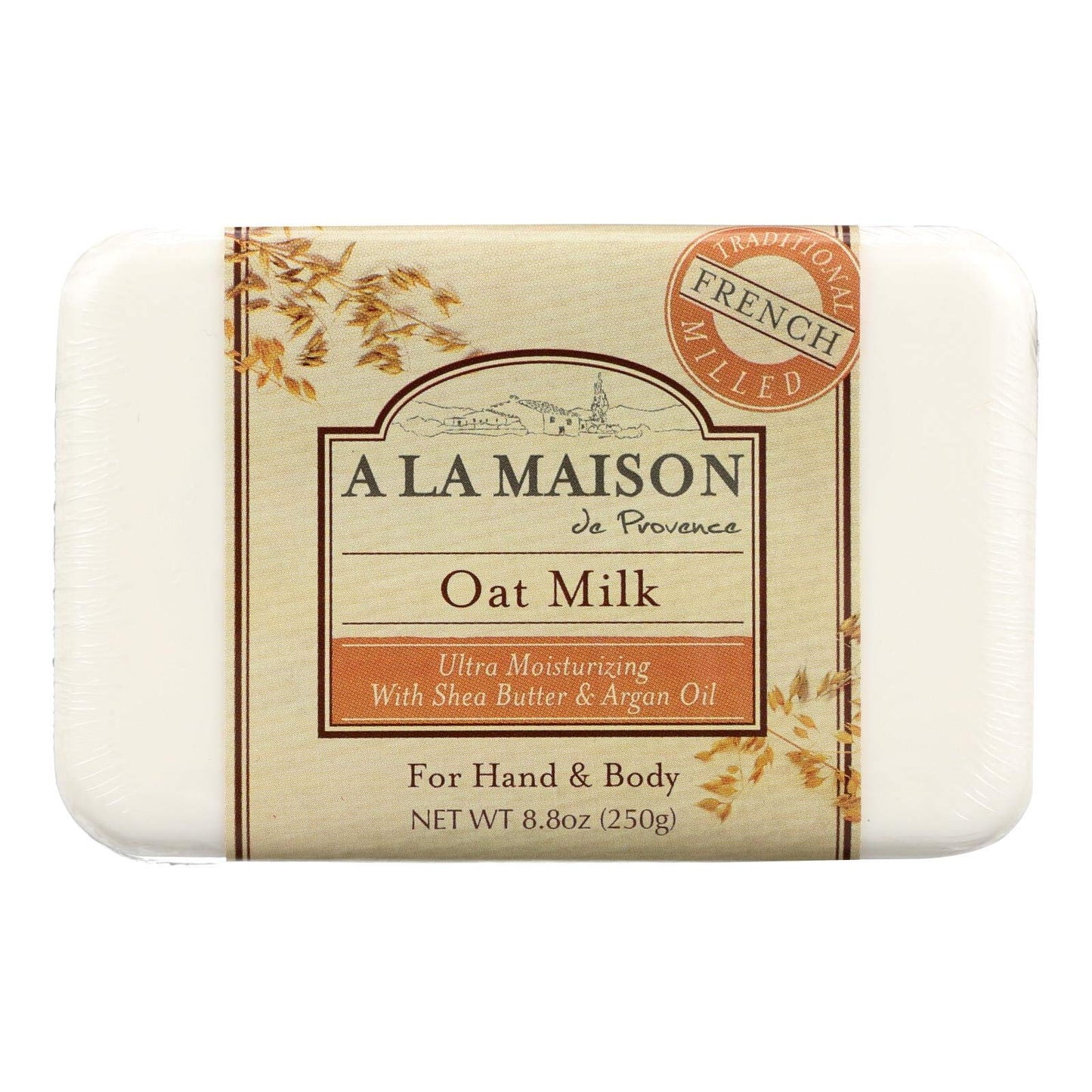 A LA MAISON Sweet Almond, Oat Milk & Rose Lilac Uses: Hand and Body, Triple Milled, Essential Oils, Plant Based, Vegan, Cruelty-Free, Alcohol & Paraben Free (3 Bars of Soap, 8.8 oz)