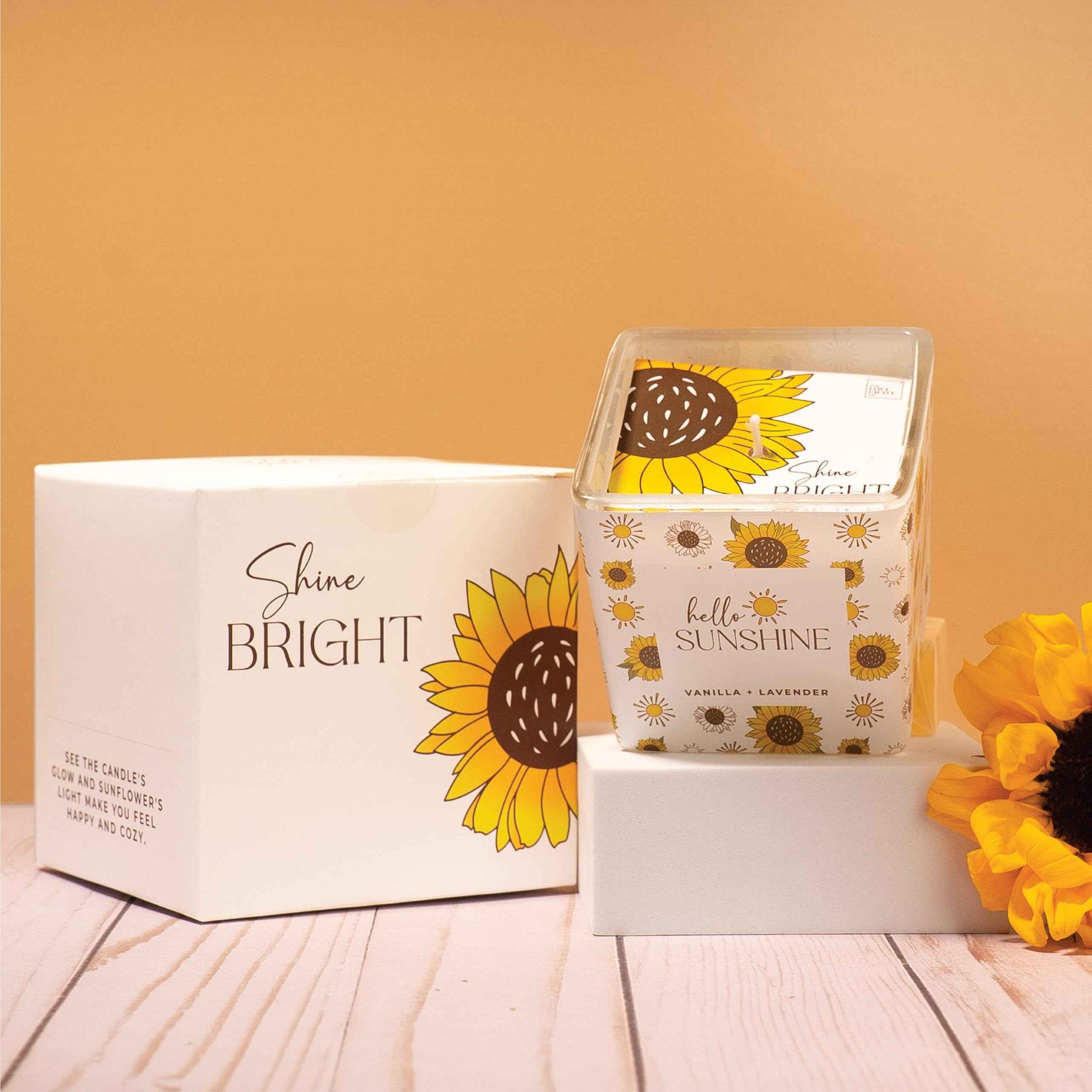 The Love Crate Co 10Pc Sunflower Gift, Spa Set | for Women, Get Well Soon Basket, You Are My Sunshine Care Package