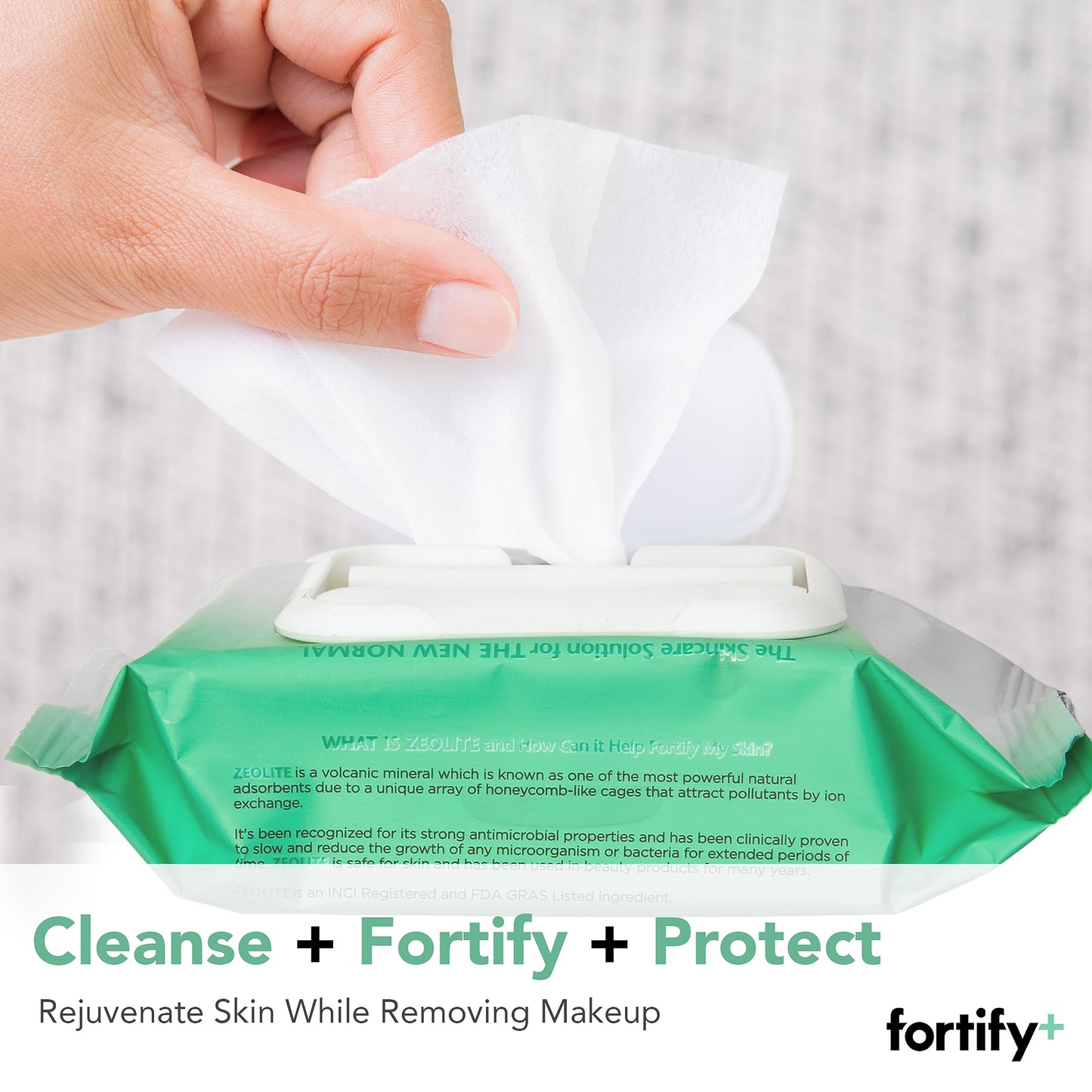 Fortify Natural Germ-Fighting Skincare Value Bundle - Facial Wipes - Skin Protecting + Cleansing | Helps Protect, Hydrate & Refresh skin | Clean Beauty | Made in Korea - 11 Pack | 330 Count