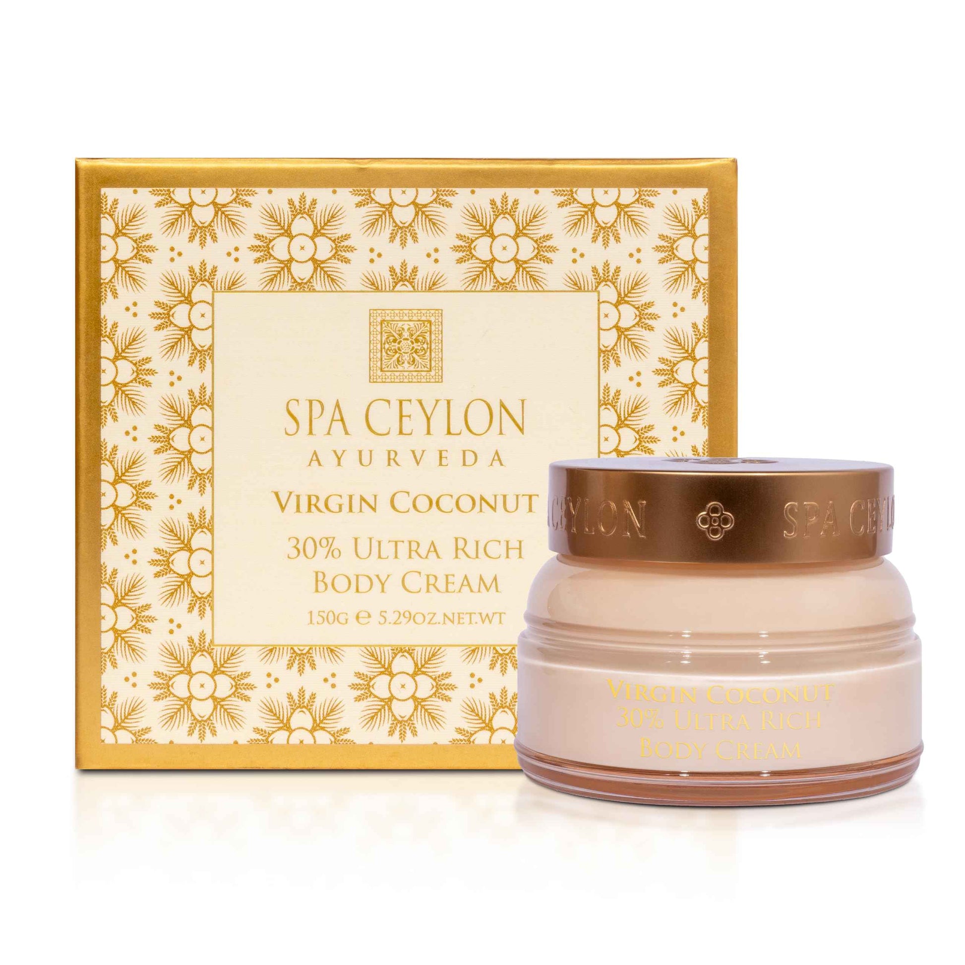 SPA CEYLON Virgin Coconut 30% Ultra Rich Body Cream | Hydrating | Suitable for all skin types