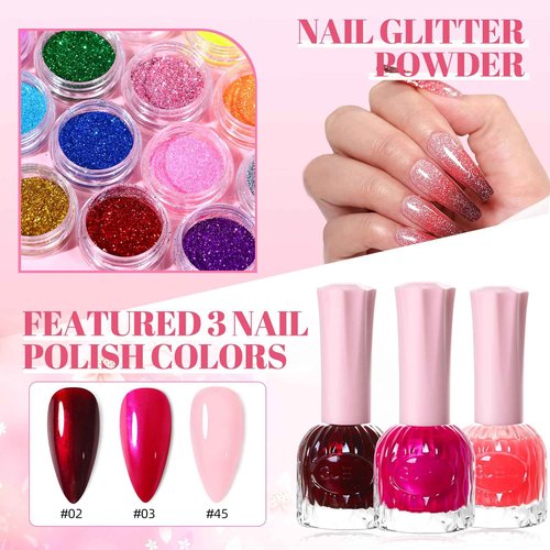 Acrylic Nail Kit With Everything For Beginners -Nail Kit Acrylic Set Nail Polish Kit With U V Light And Drill for Home Salon