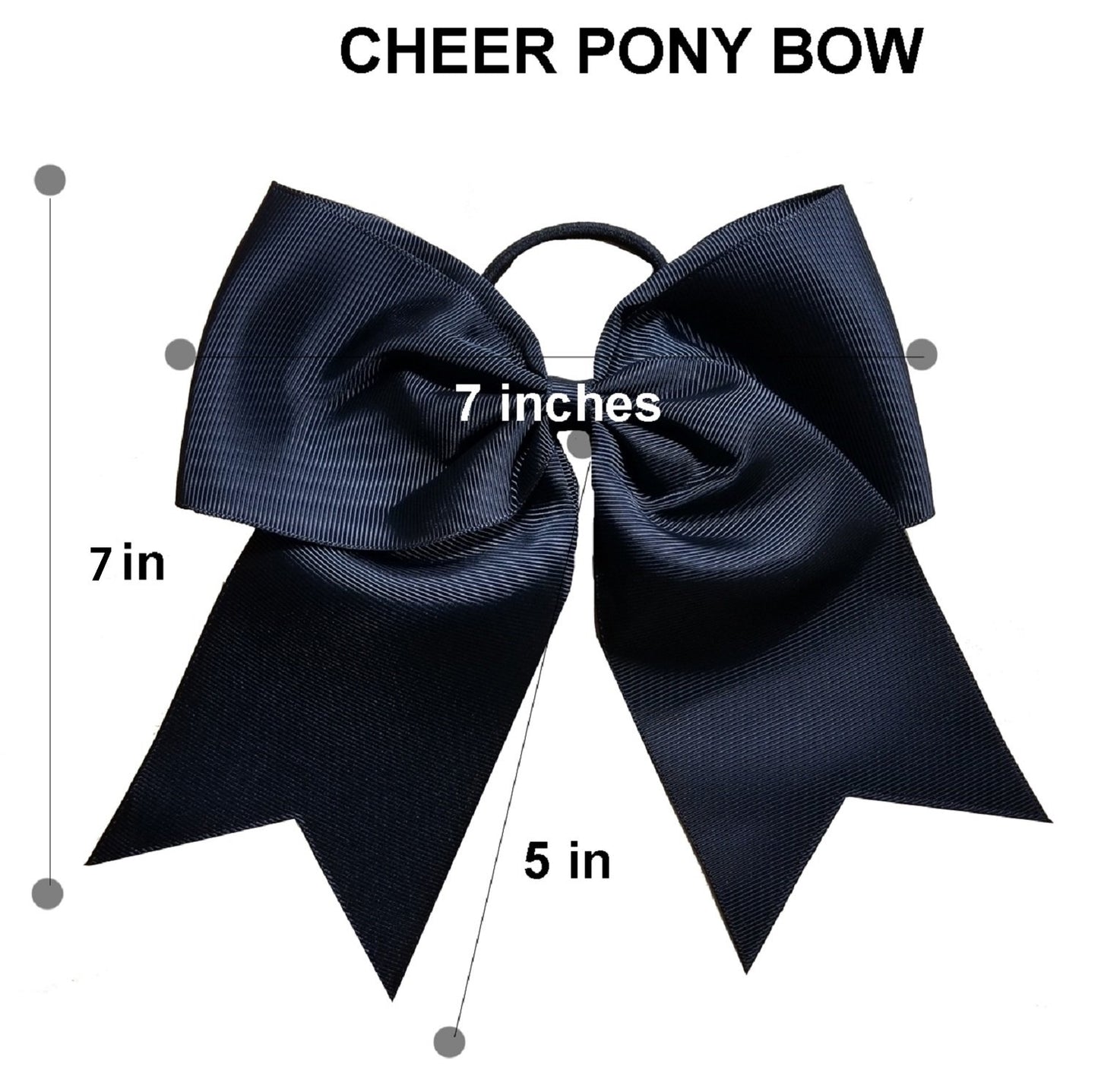 Cheer Bows Purple Cheerleading Softball - Gifts for Girls and Women Team Bow with Ponytail Holder Complete your Cheerleader Outfit Uniform Strong Hair Ties Bands Elastics by Kenz Laurenz (5)