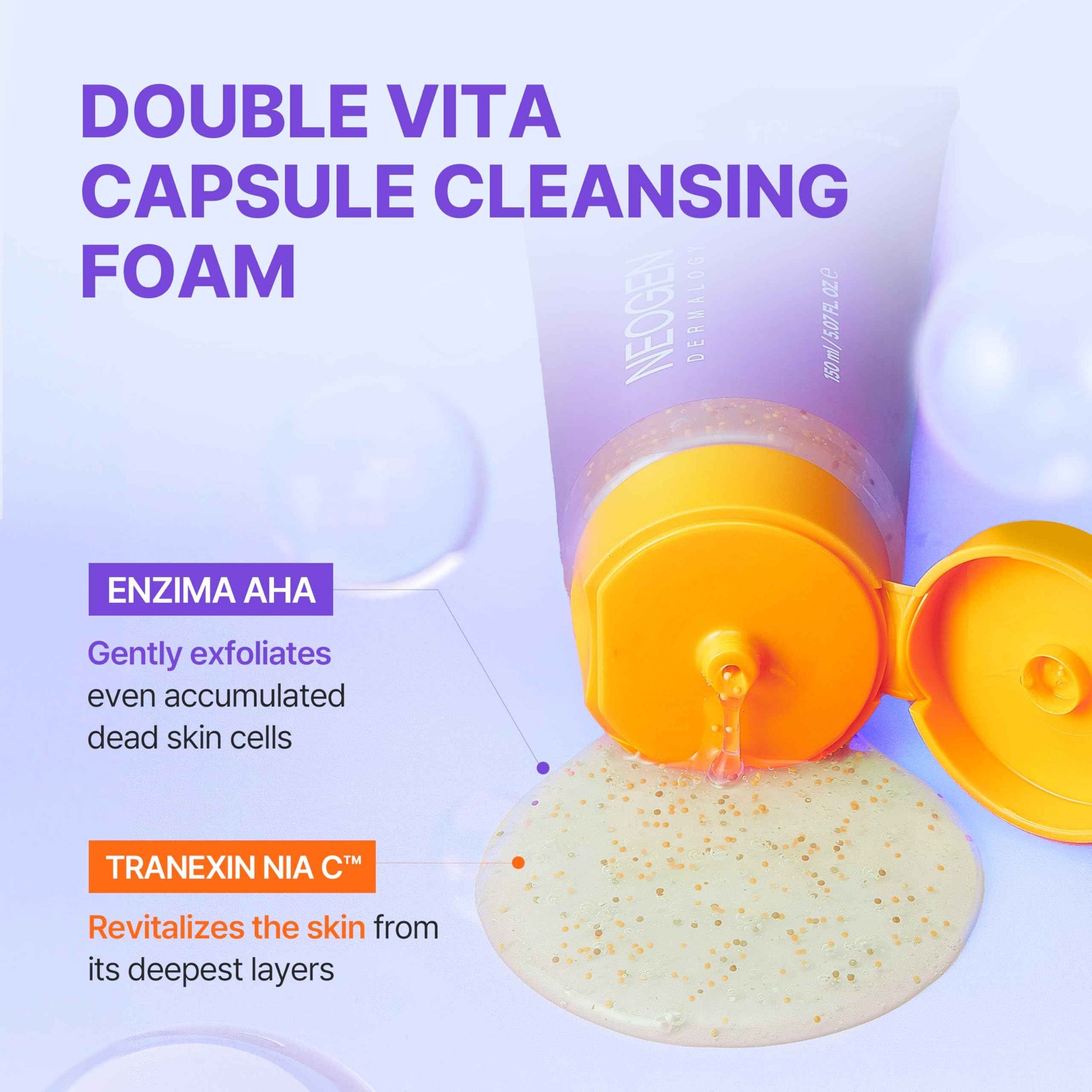NEOGEN DERMALOGY DOUBLE VITA CAPSULE CLEANSING FOAM