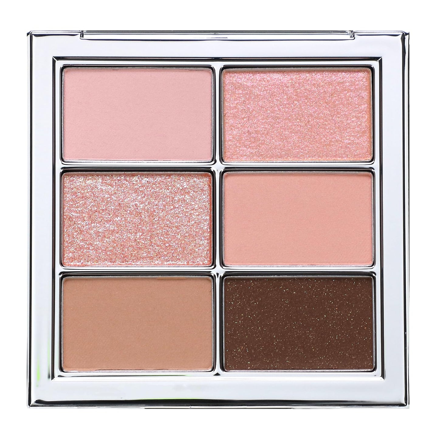 Amuse Eye Vegan Sheer Palette 6 Colors Eyeshadow Matt Shimmery Sheer Glitter Shades K-Beauty Natural Makeup (03 SHEER PEACH)