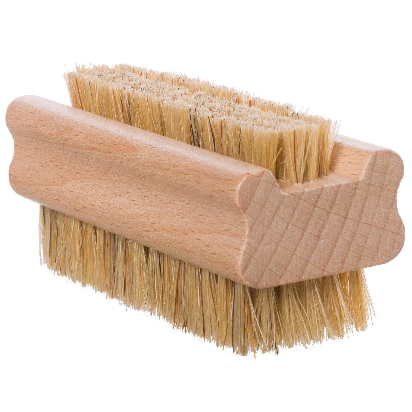 REDECKER Natural Pig Bristle Nail Brush with Untreated Beechwood Handle, 3-3/4-Inches - Pearwood Nail Brush with Natural Pig Bristles - Natural Boar Bristle Nail Brush - Boar Hair Nail Brush