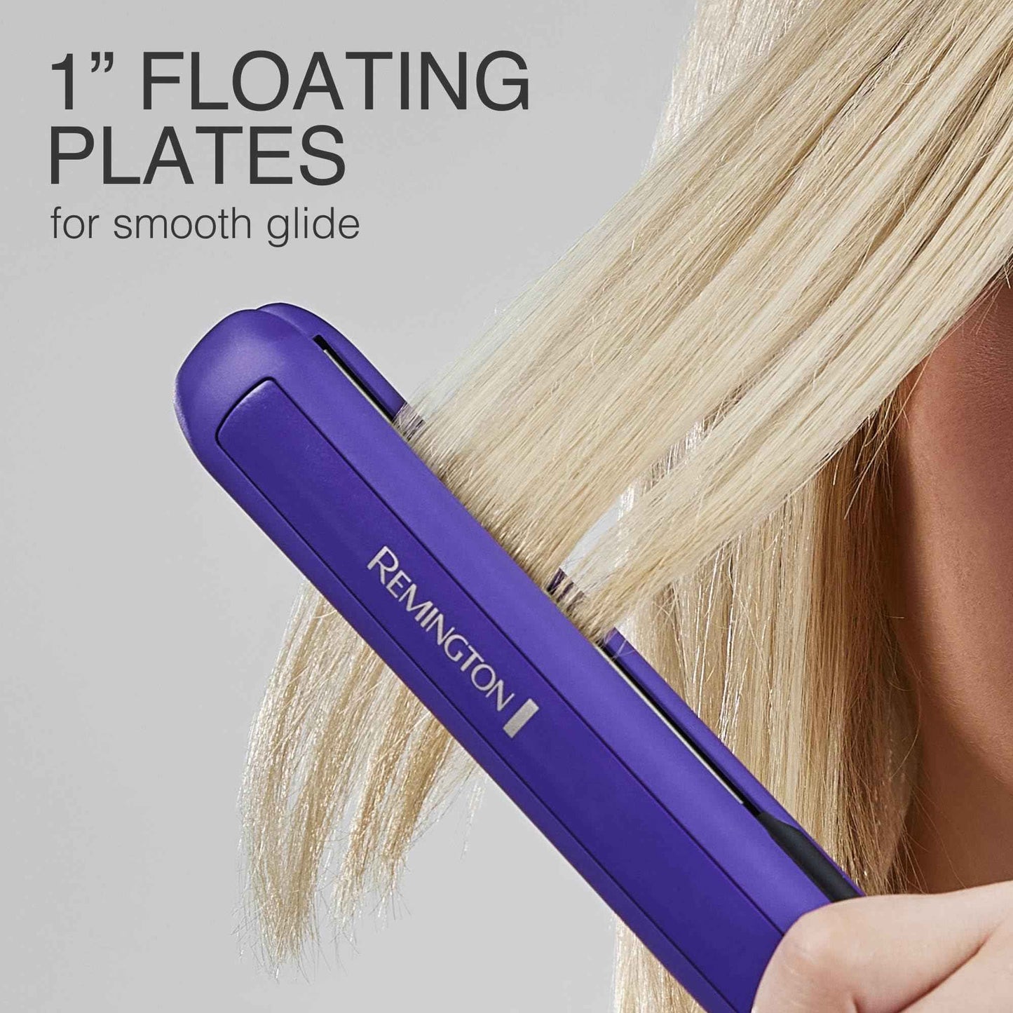 Remington 1" Flat Iron, Hair Straightener with Anti-Static Technology, 30-Second Heat Up & 60 Minute Auto Shut-Off, 30% Longer Ceramic Floating Plates, Titanium + Ceramic Coating