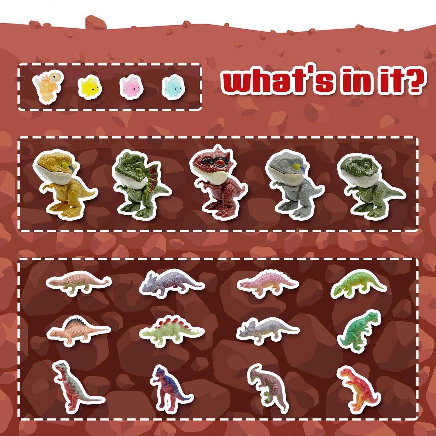 Bath Bombs for Kids with Surprise Inside, 16 Pack Kids Bath Bombs Gift Set for Easter Basket Stuffers, Dino Egg Bath Bomb Kit with 5pcs Dinosaur Bath Toy for Boys Girls Birthday,Christmas