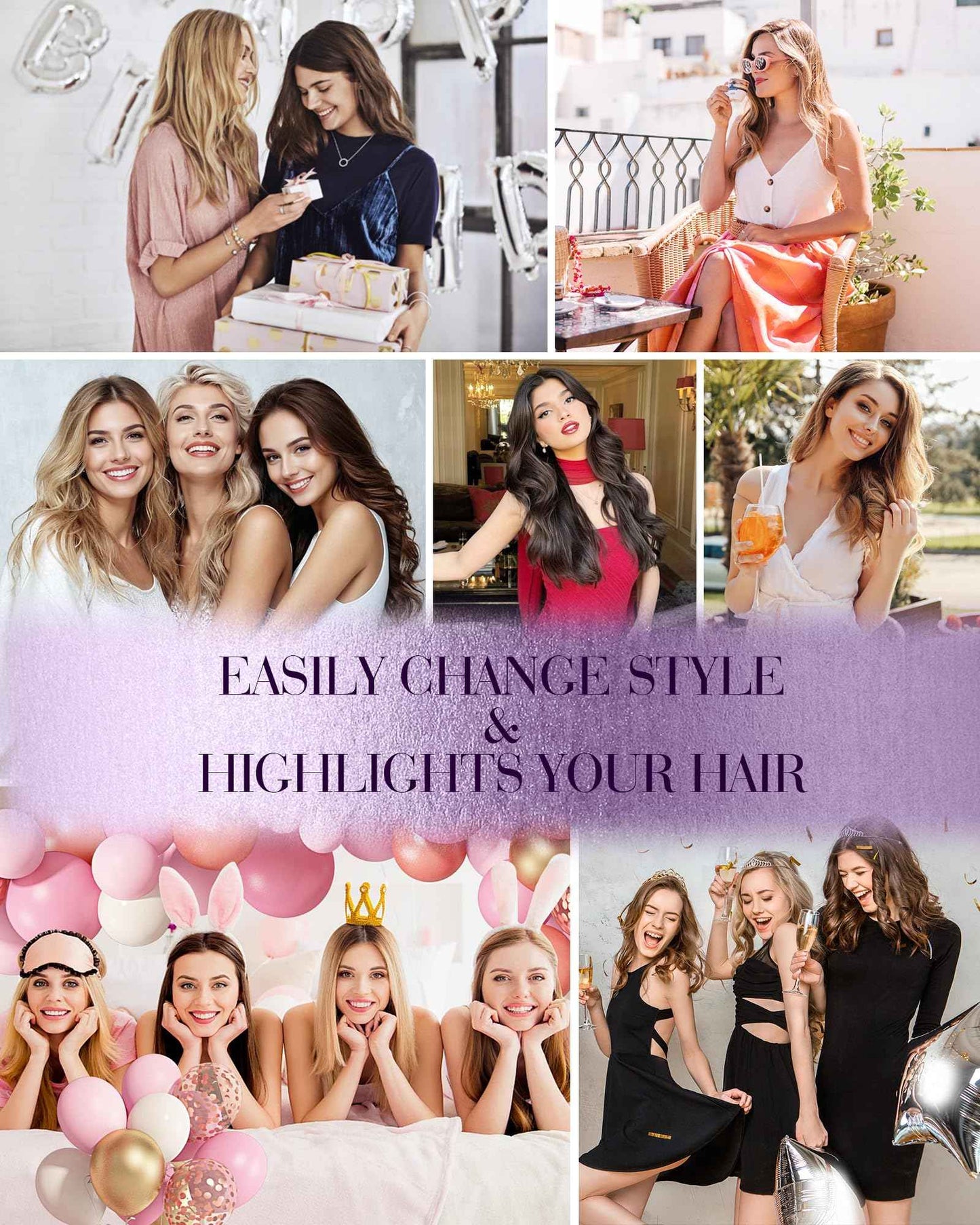 LaaVoo Micro Loop Hair Extensions Real Human Hair Black Micro Link Hair Extensions Human Hair 22 inch Jet Black Pre Bonded 50g/50s