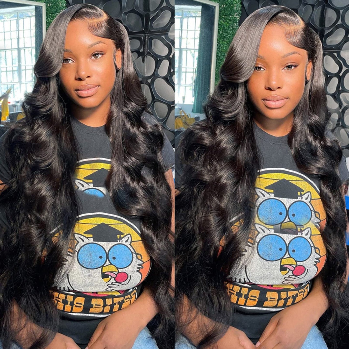 ABBETEY 30 inch Lace Front Wig Human Hair Body Wave 13x6 Lace Frontal Human Hair Wigs for Women 180 Density HD Lace Glueless Wigs Pre Plucked with Baby Hair (30 Inch, 13x6 lace front wig)