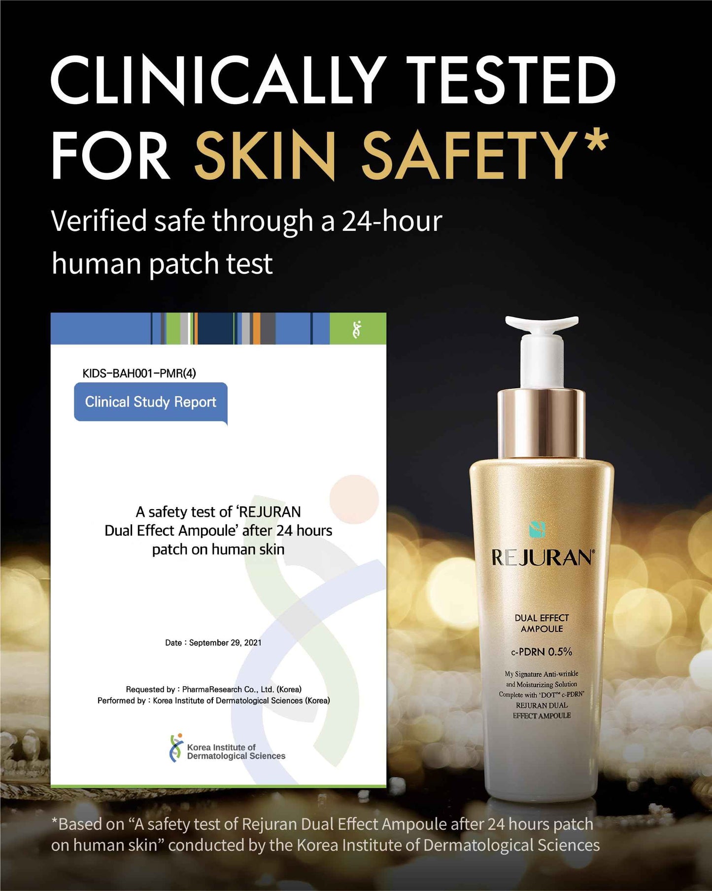 REJURAN® Dual Effect Ampoule, DOT DUAL c-PDRN® - Salmon DNA Face Serum for Deep Rejuvenation, Wrinkle Care, Firming, Skin Elasticity with Visible Anti-Aging Results. Korean Skincare (1.01 fl oz)