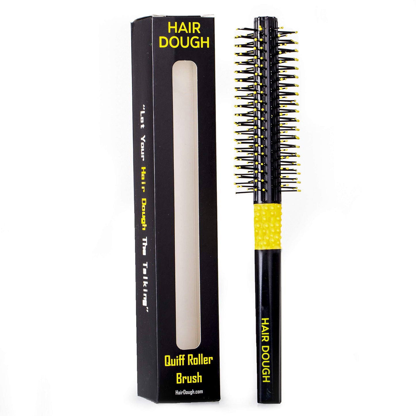 Hair Dough Quiff Roller Round Brush, Small is perfect to Style and Add Volume to any Short Hair, Roller Brush works great with Wax, Clay, Beard Balm, Pomade.