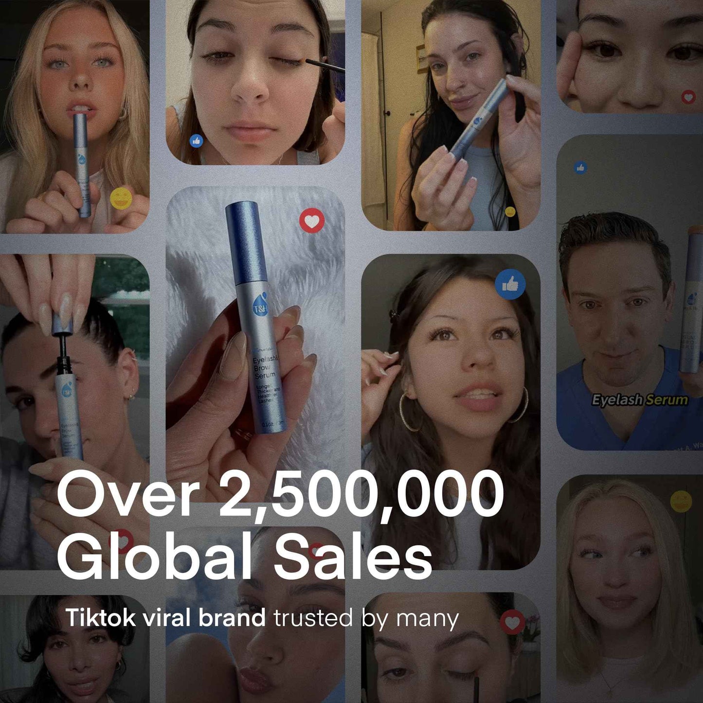 Terez & Honor Advanced Enhancing Eyelash and Eyebrow Serum (Eyelash Serum - 2 Pack)