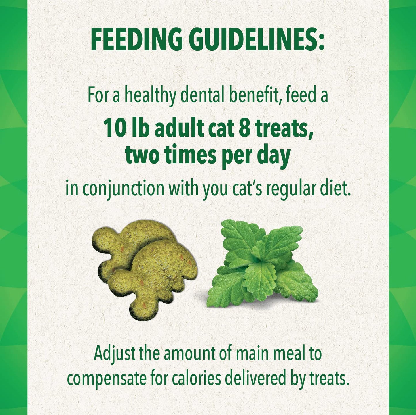 Greenies Feline Adult Natural Dental Care Cat Treats, Catnip Flavor, 4.6 oz. Pouch