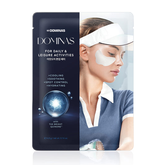 DOMINAS Outdoor Tone-Up Patch (4 g/0.14 oz*4 ea) Patches/Golf Patches for Leisure Activities. CoQ10, Tranexamic Acid, Niacinamide, Hyaluronic Acid & Allantoin | Korean Skincare