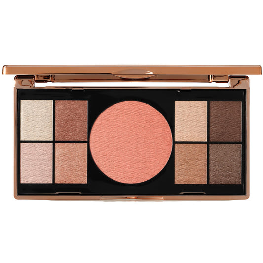 M. Asam Magic Finish Elegant Vibes Palette (8 x 0.03 oz + 1x 0.14g) - Eye Shadow Palette, 8 Harmonizing Eyeshadow Shades & Blush, High Color Payoff, Satin-touch Texture, Enriched With Vitamin E