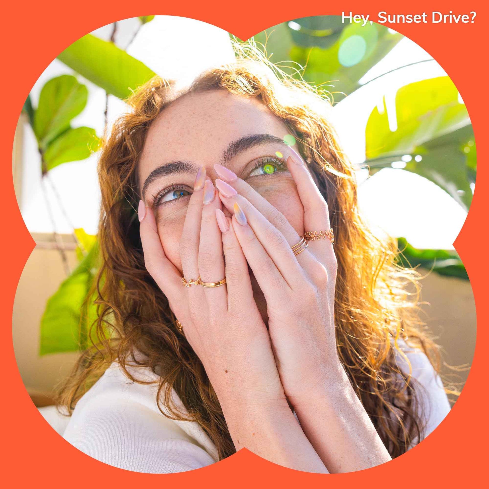 Heyhae Essentials Bundle - Semi Cured Gel Nail Strips (Hey, Sunset Drive?) + Got To Go Remover [2 Pack]