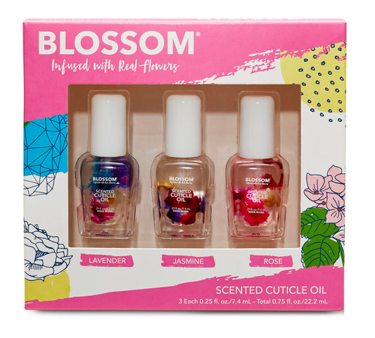 Blossom 3 Piece Gift Set - Scented Cuticle Oil