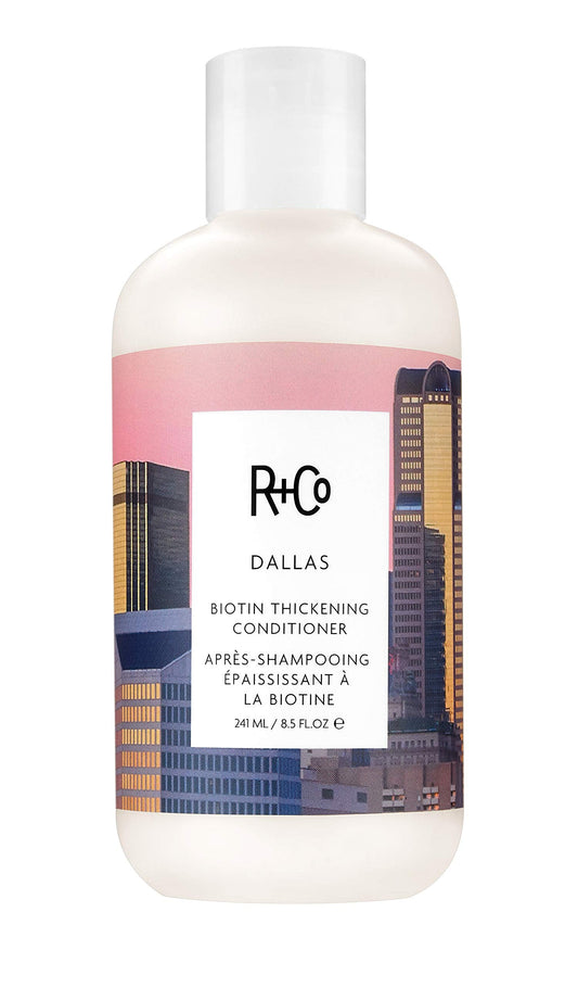 R+Co Dallas Biotin Thickening Conditioner | Weightless Hydration, Strengthens + Enhances Shine | Vegan + Cruelty-Free | 8.5 Oz