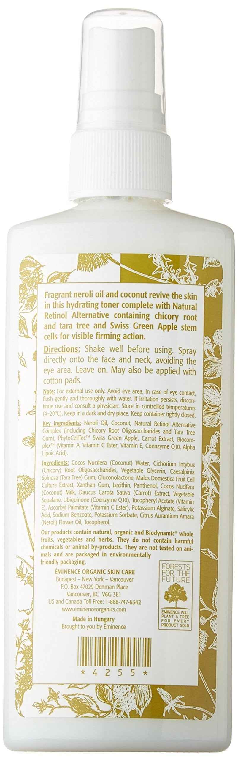 Eminence Organics Neroli Age Corrective Hydrating Mist, 4.2 Ounce