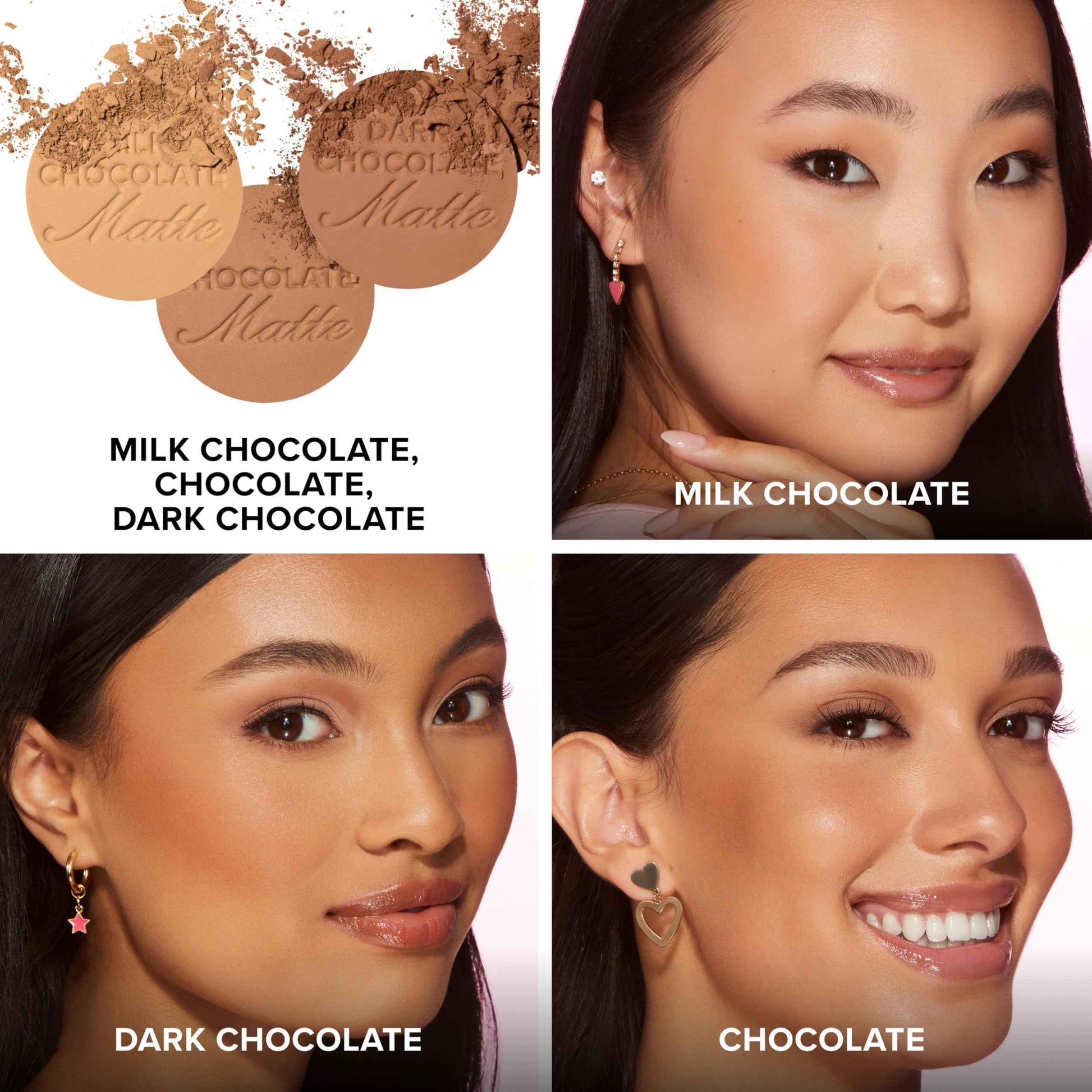 Too Faced Chocolate Soleil Matte Bronzer | Long Lasting + Cruelty Free with a Matte Finish, 0.28 Ounce, Chocolate Soleil