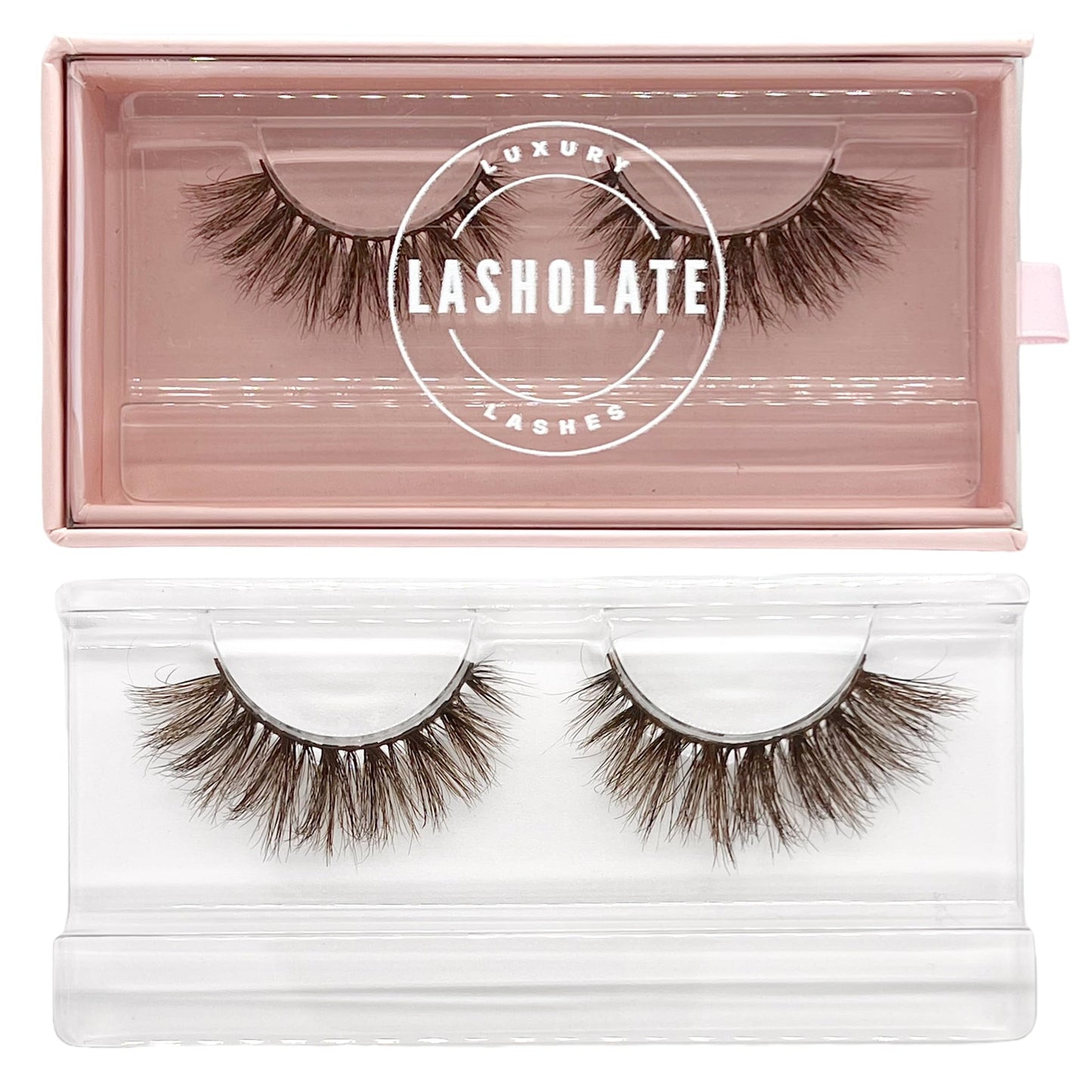 Brown Eyelashes 3D Volume Wispy Mink Lashes - Reusable Wear Up To 25 Times - Natural Cat Eye Look Long Fluffy False Eyelashes - 100% Hand Made Luxury Strip Eyelashes - Hypoallergenic Cotton Band